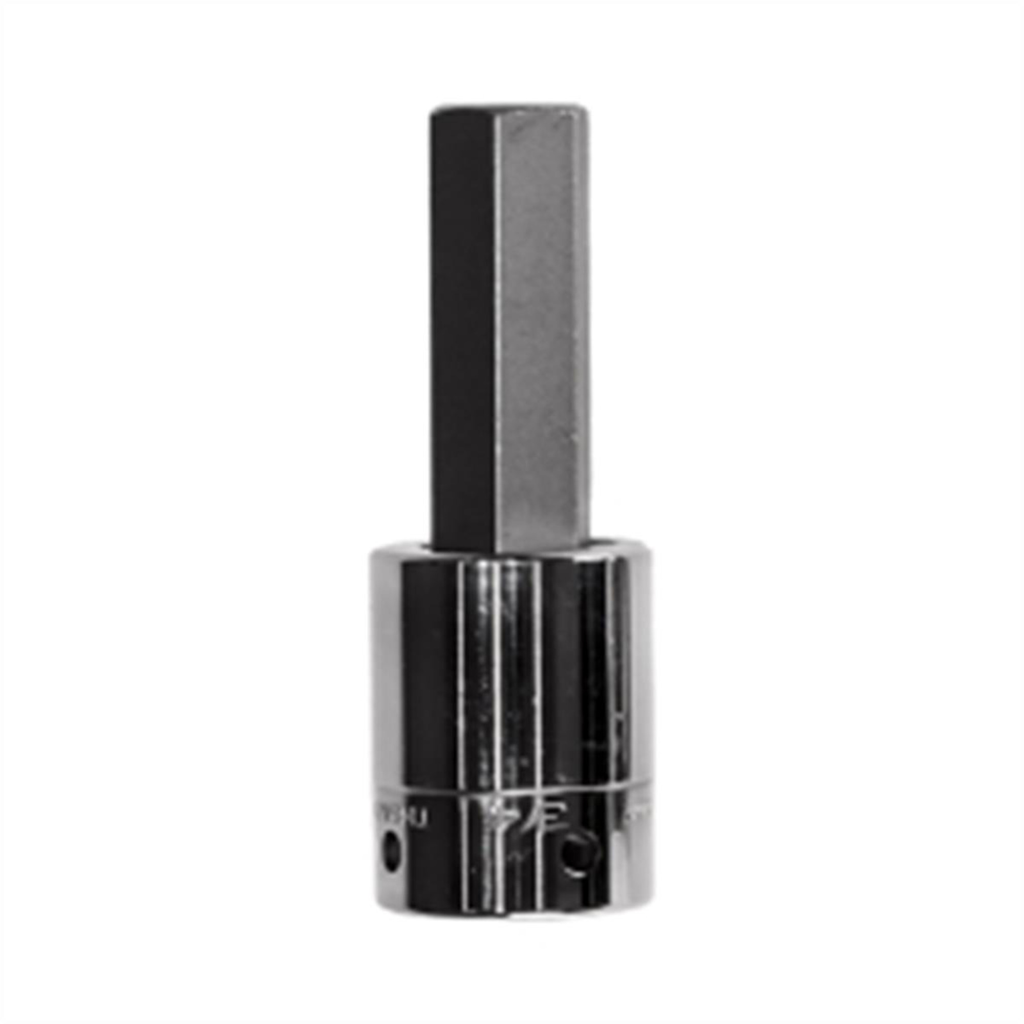 VIM Tools Hex Bit — 17mm, Satin Chrome, 1/2in. Square Drive, Model# VIMHMS-17MM