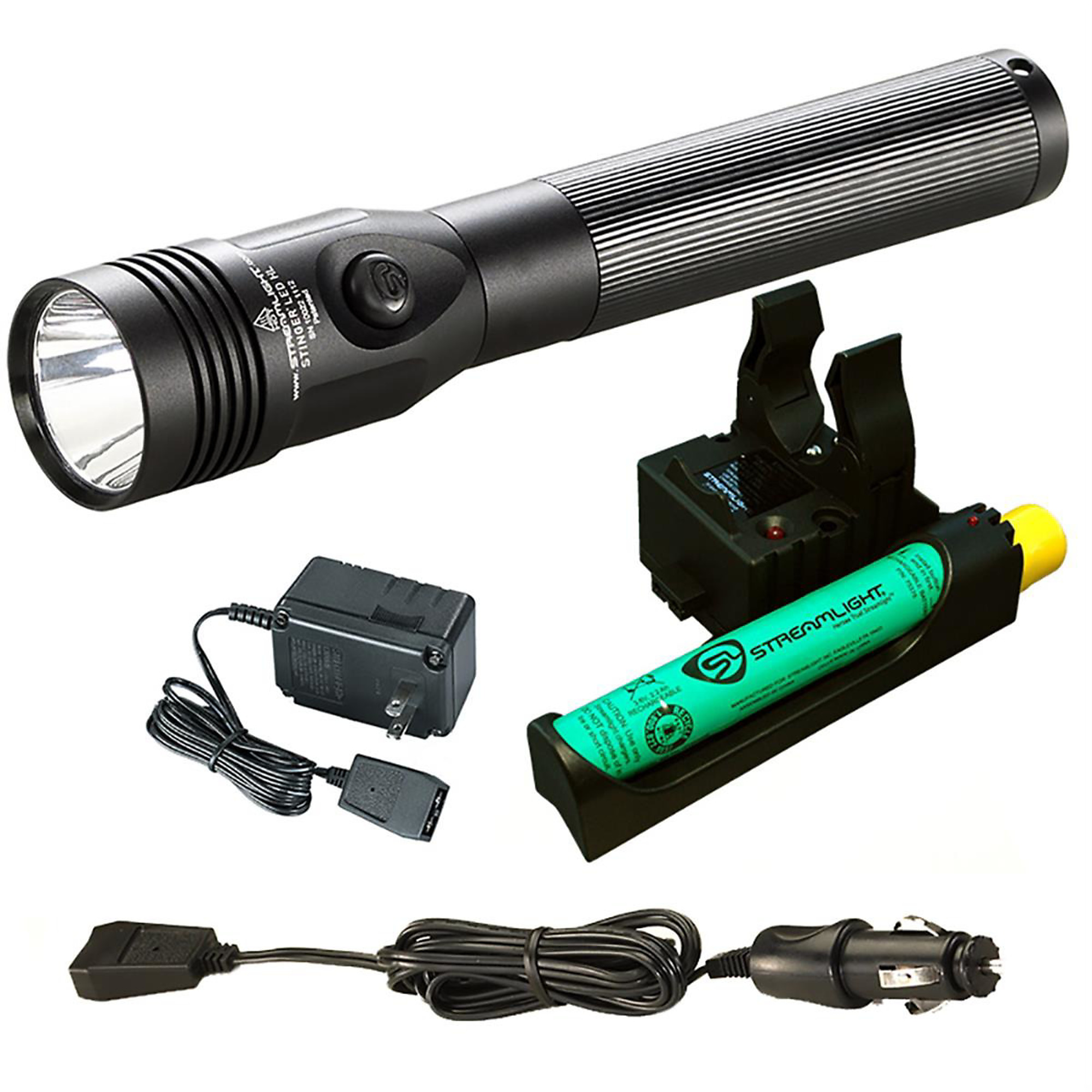 Streamlight Stinger LED HL Flashlight — 800 Lumens, 310m Beam, 5-Hour Runtime, Aluminum Body, IPX4 Water-Resistant, Model# STL75434