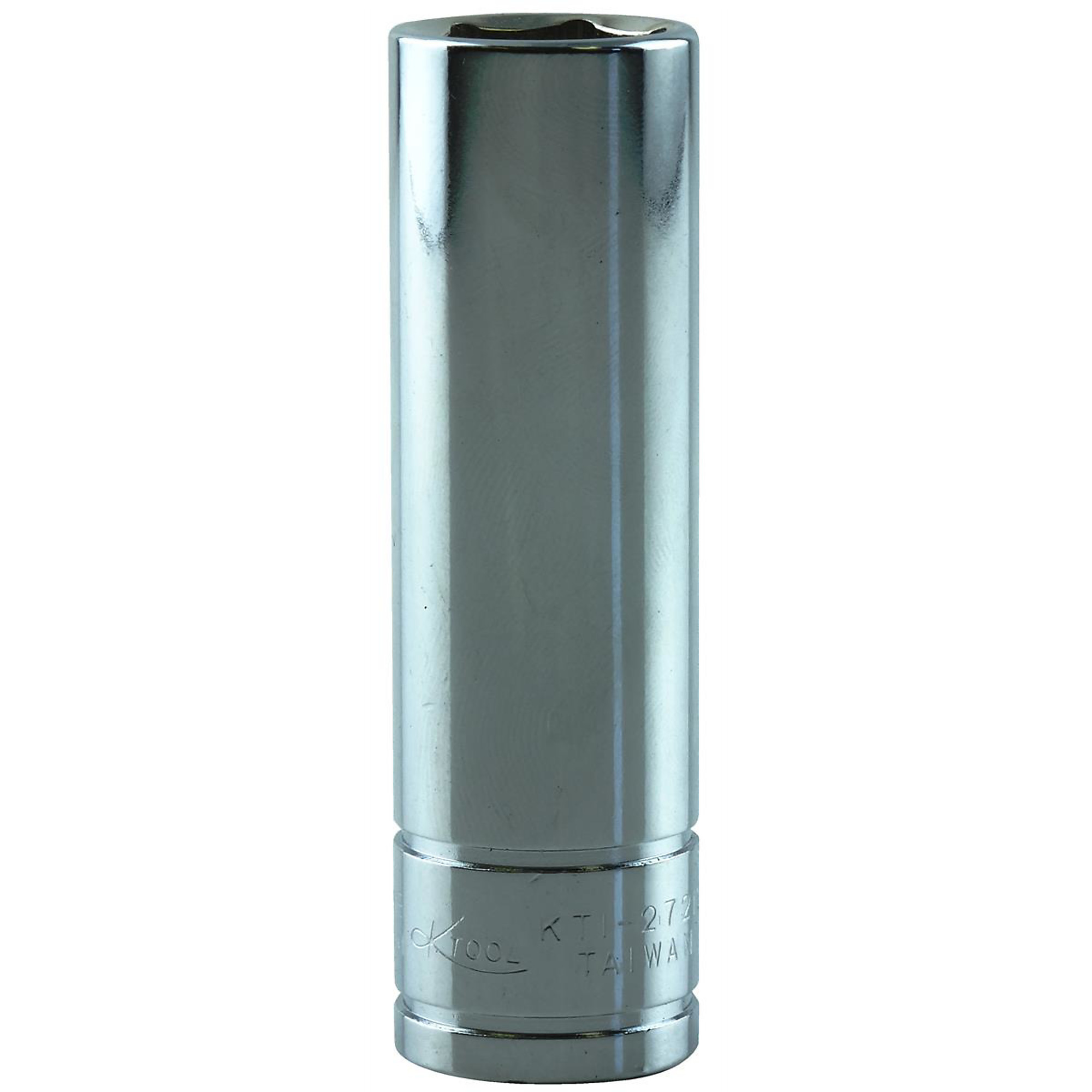 K Tool International 13mm 3/8in. Drive 6-Point Deep Socket — Chrome Vanadium Steel, Heat Treated, Model# KTI27213