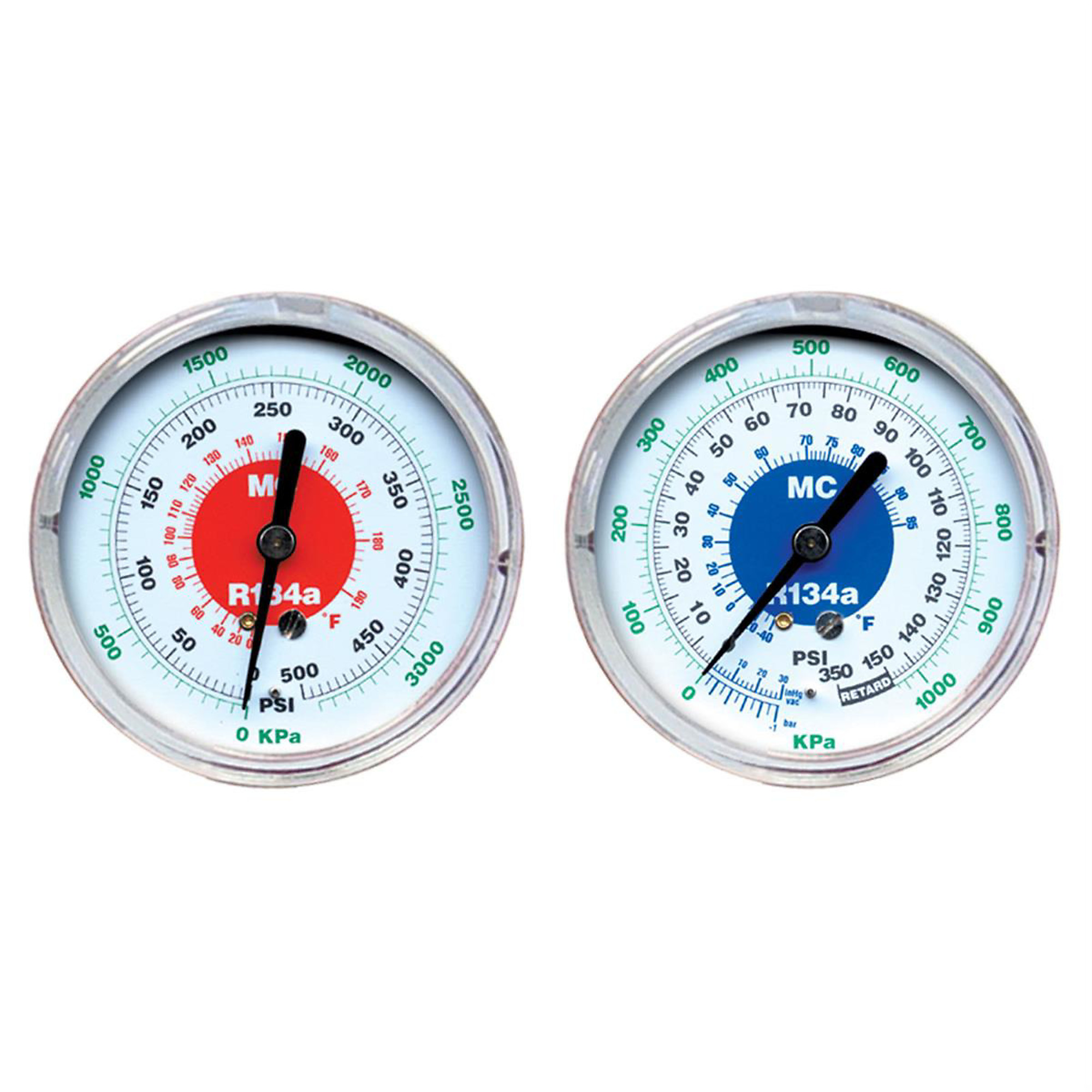 Mastercool Replacement Gauge — 3 1/8in., R134A High Side, Model# MSC86500