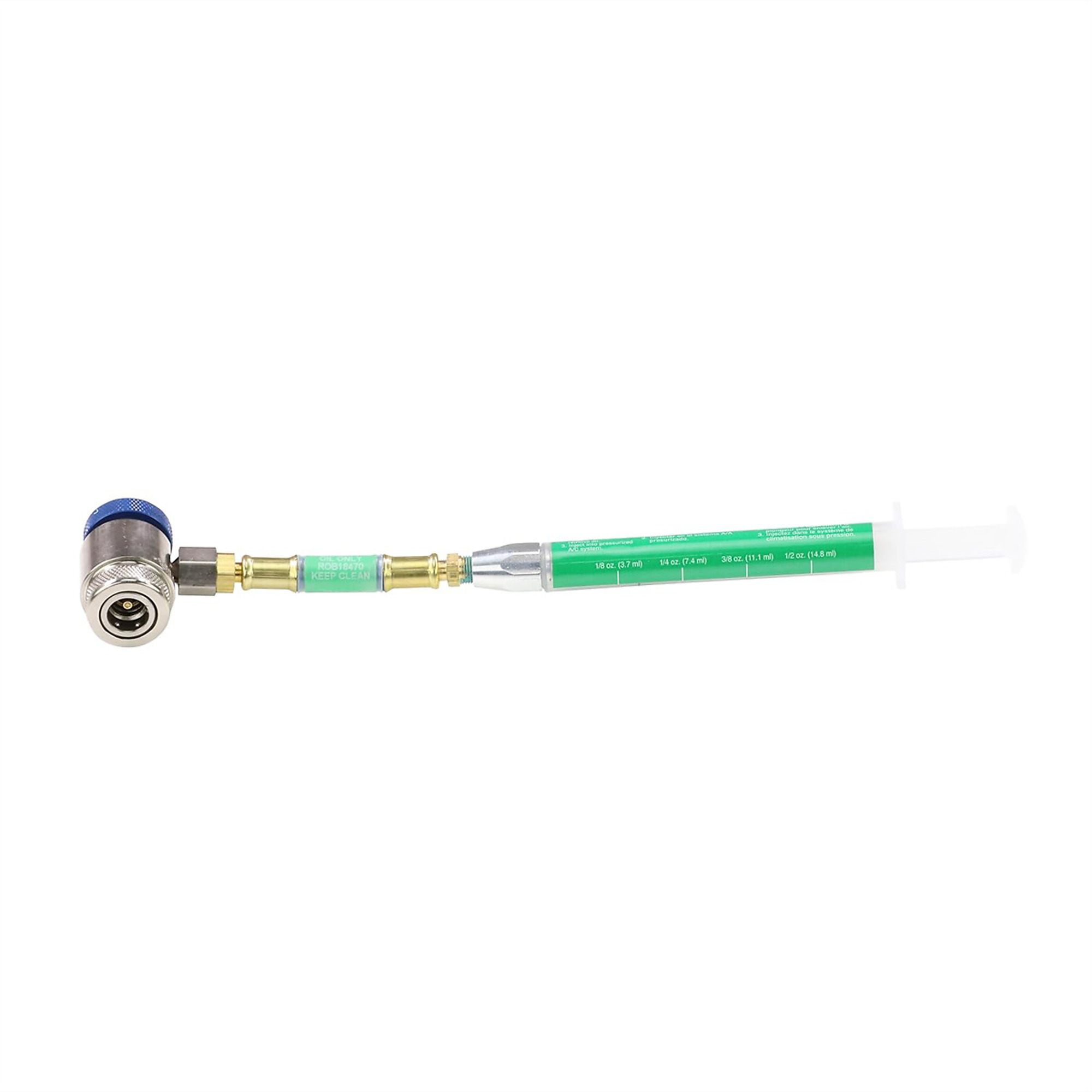Robinair POE Oil Injector — 0.5 Oz. Capacity, Syringe-Type, R-1234YF, Model# ROB18470
