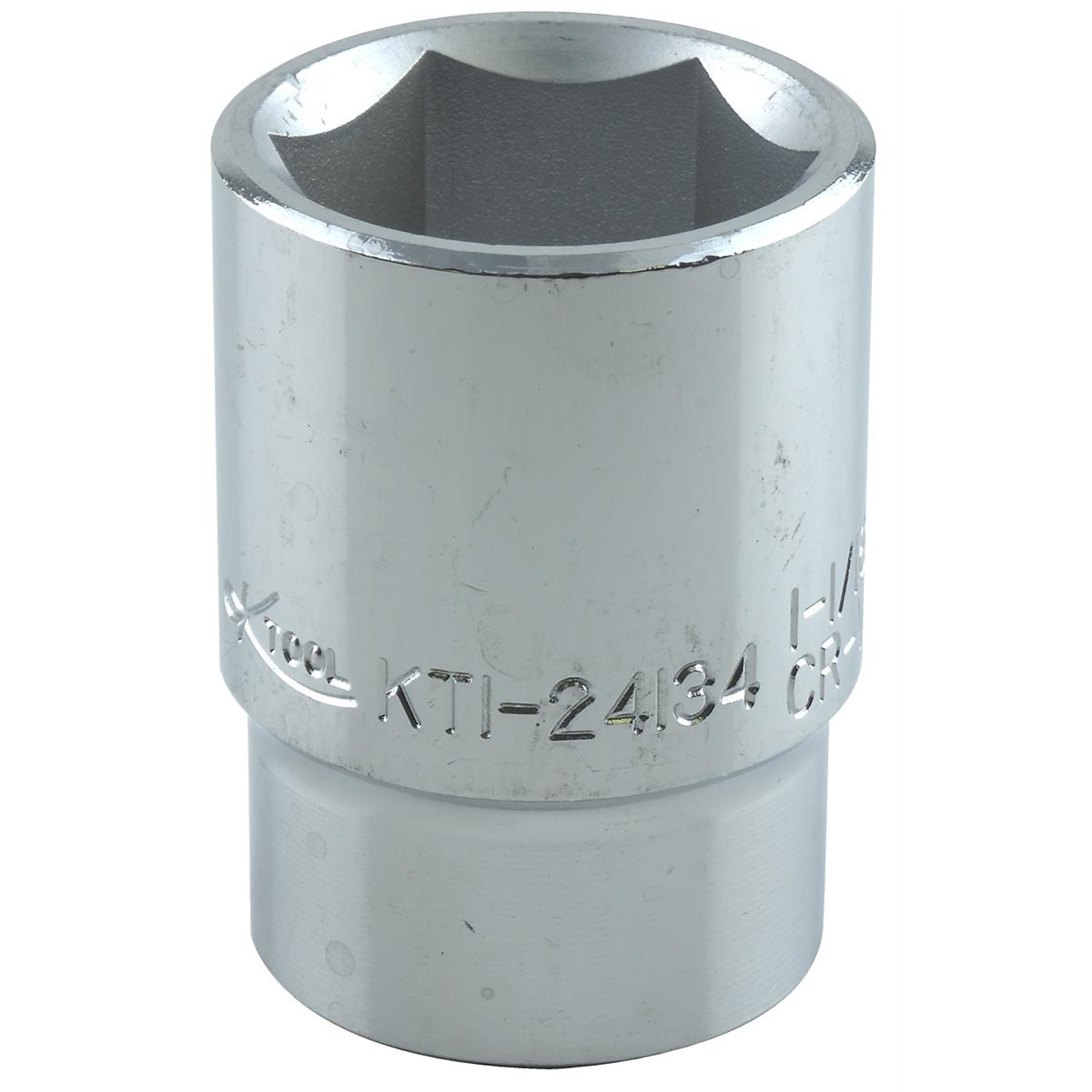 K Tool International 6-Point SAE Socket — 1-1/16in. x 3/4in. Drive, Chrome Vanadium Steel, Model# KTI24134