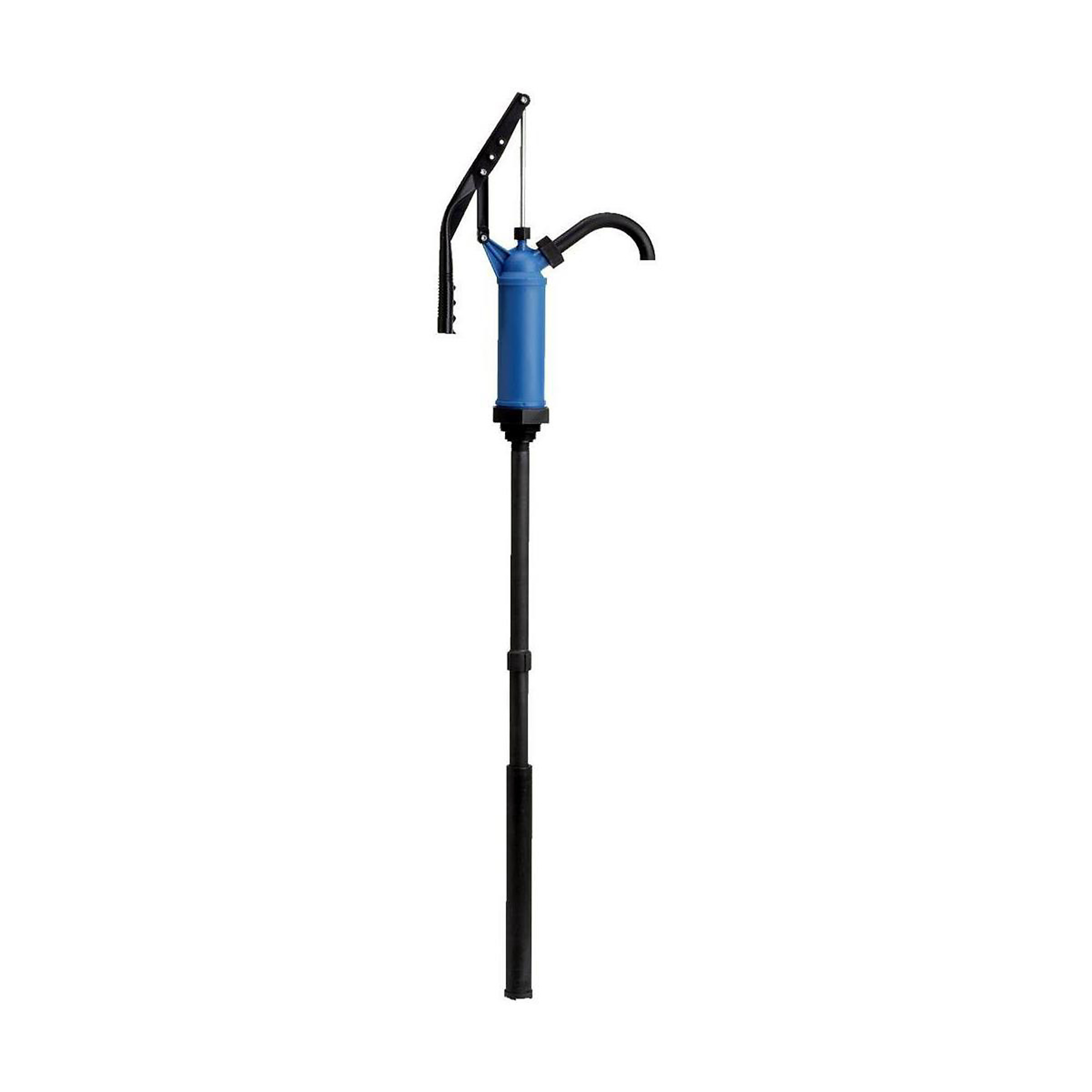 Plews Edelmann Lever Action Barrel Pump — Fits 5-55 Gal. Pails/Drums, Polypropylene, Viton Seals, Stainless Steel Rod, 9 Oz. Per Stroke, Model# PLW55-156
