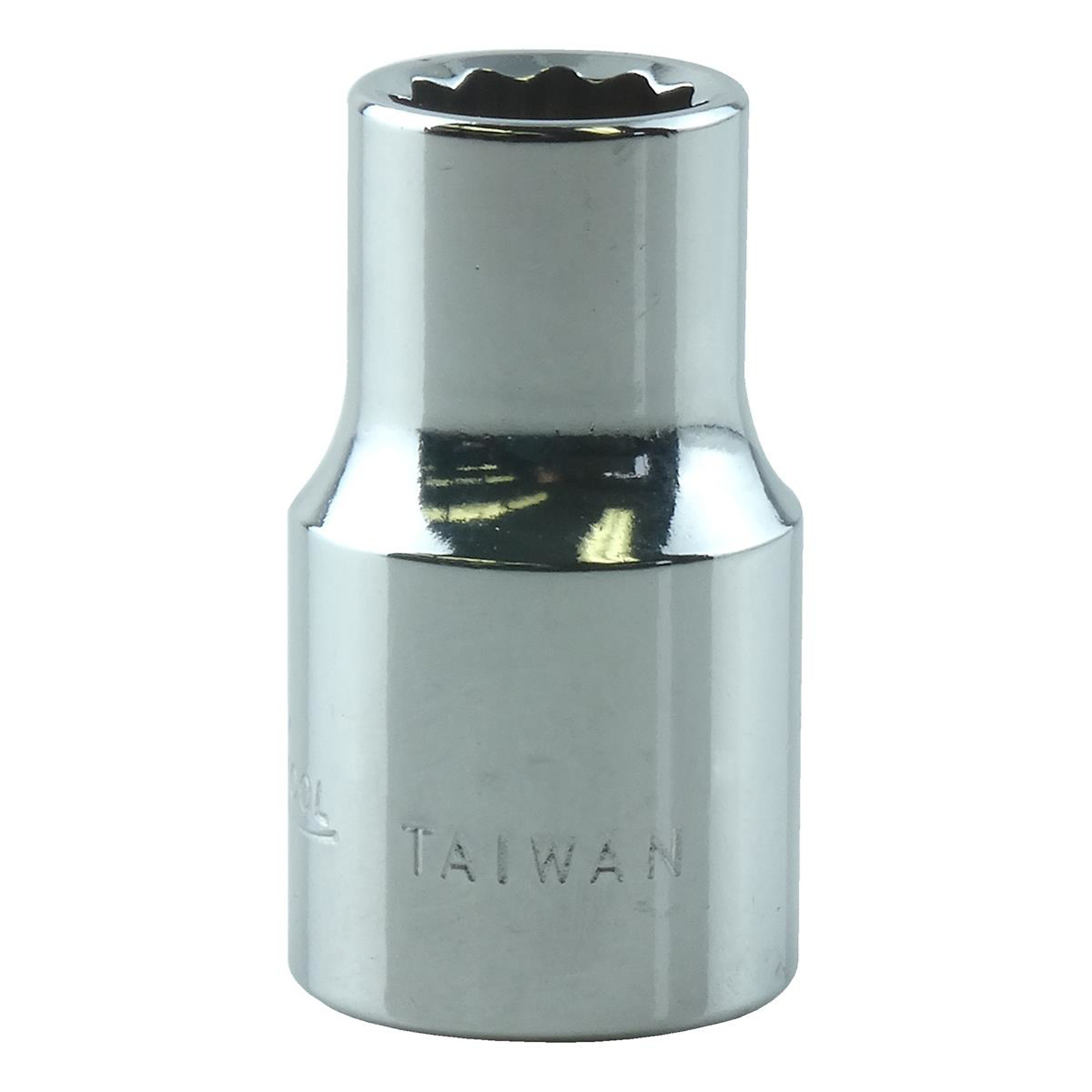 K Tool International 12-Point Short Socket — 10mm, 3/8in. Drive, Chrome Vanadium Steel, Model# KTI27510