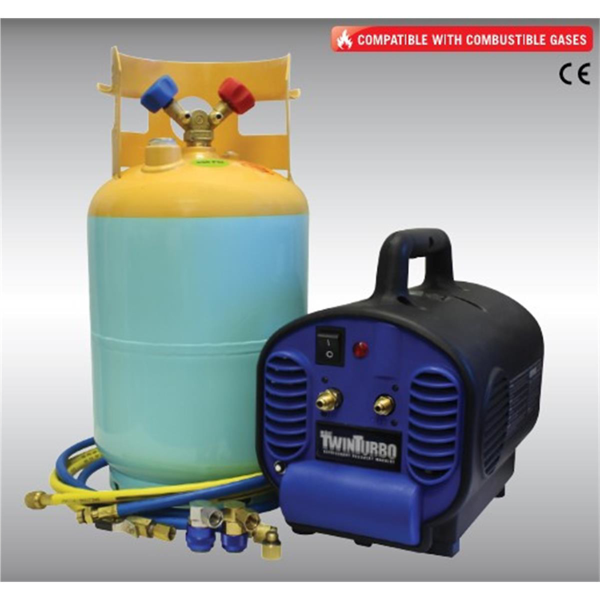 Mastercool Contaminated Gas Removal Machine — Dual 134A/1234YF, Twin Turbo, 30 lb DOT Tank, Model# MSC69400-CON