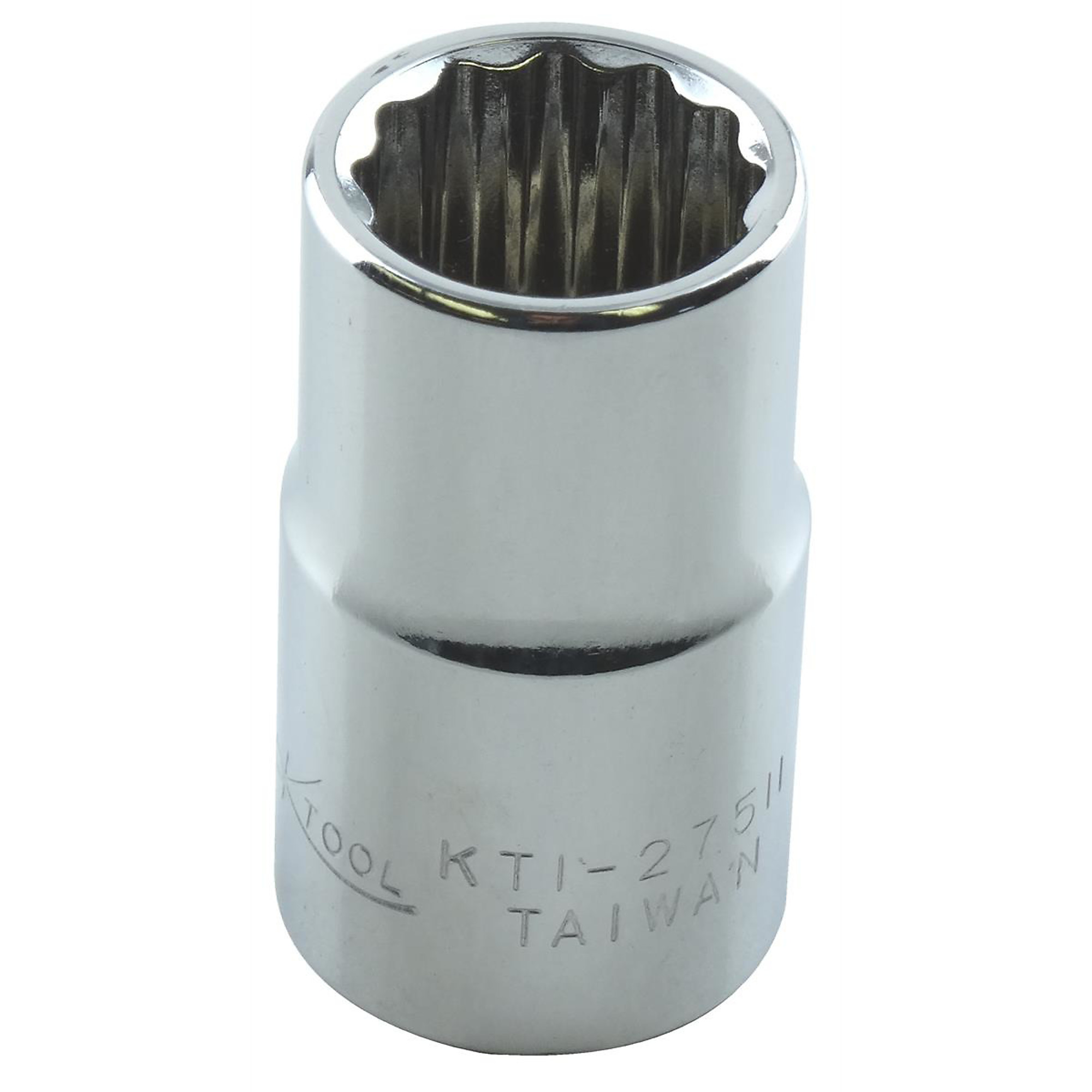 K Tool International 11mm 3/8in. Drive 12-Point Short Socket — Chrome Vanadium Steel, High Polish Finish, Model# KTI27511