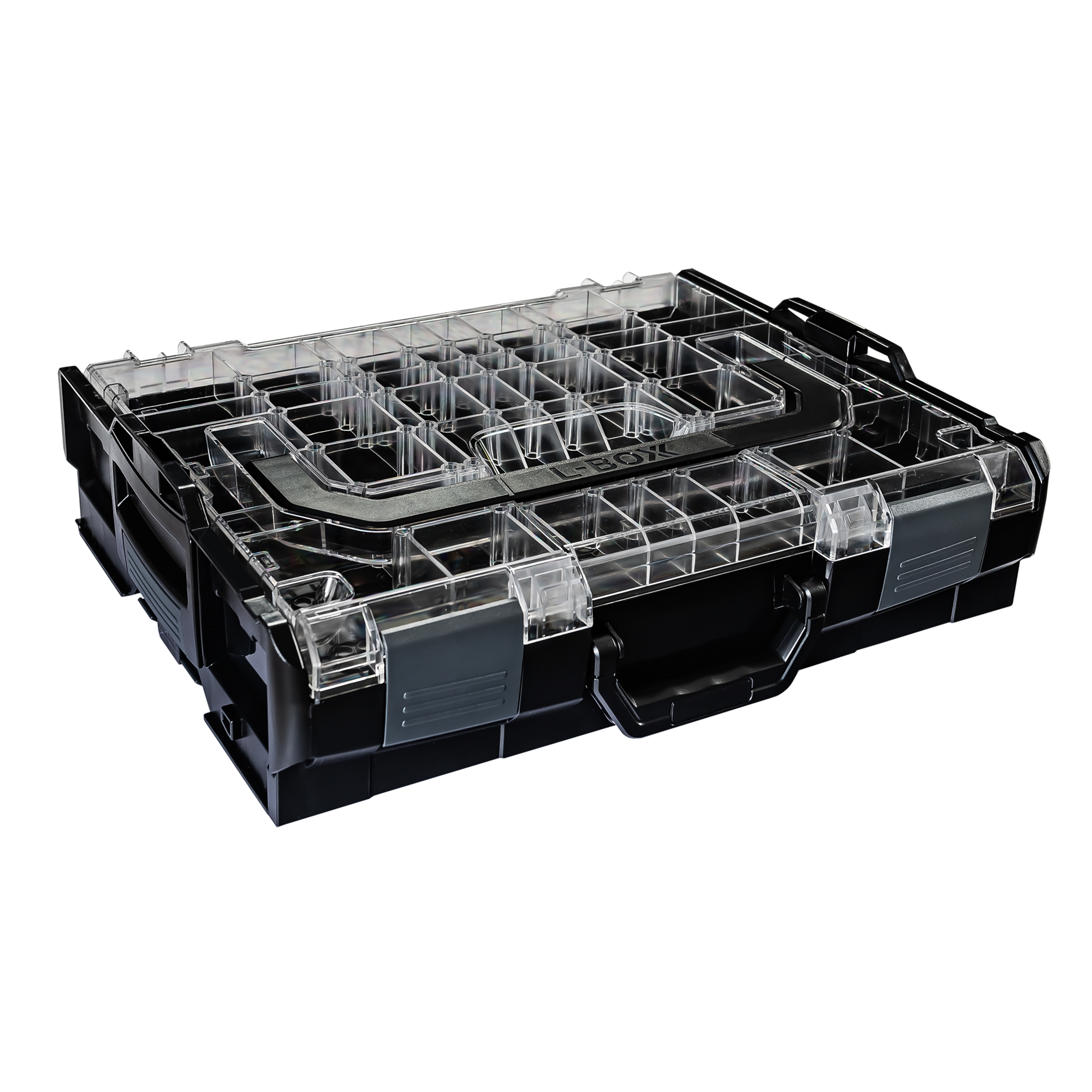 L-Boxx Baseline Small Tool Box — Transparent Lid, Stackable, 55-Lb. Capacity, Model# 6100000362
