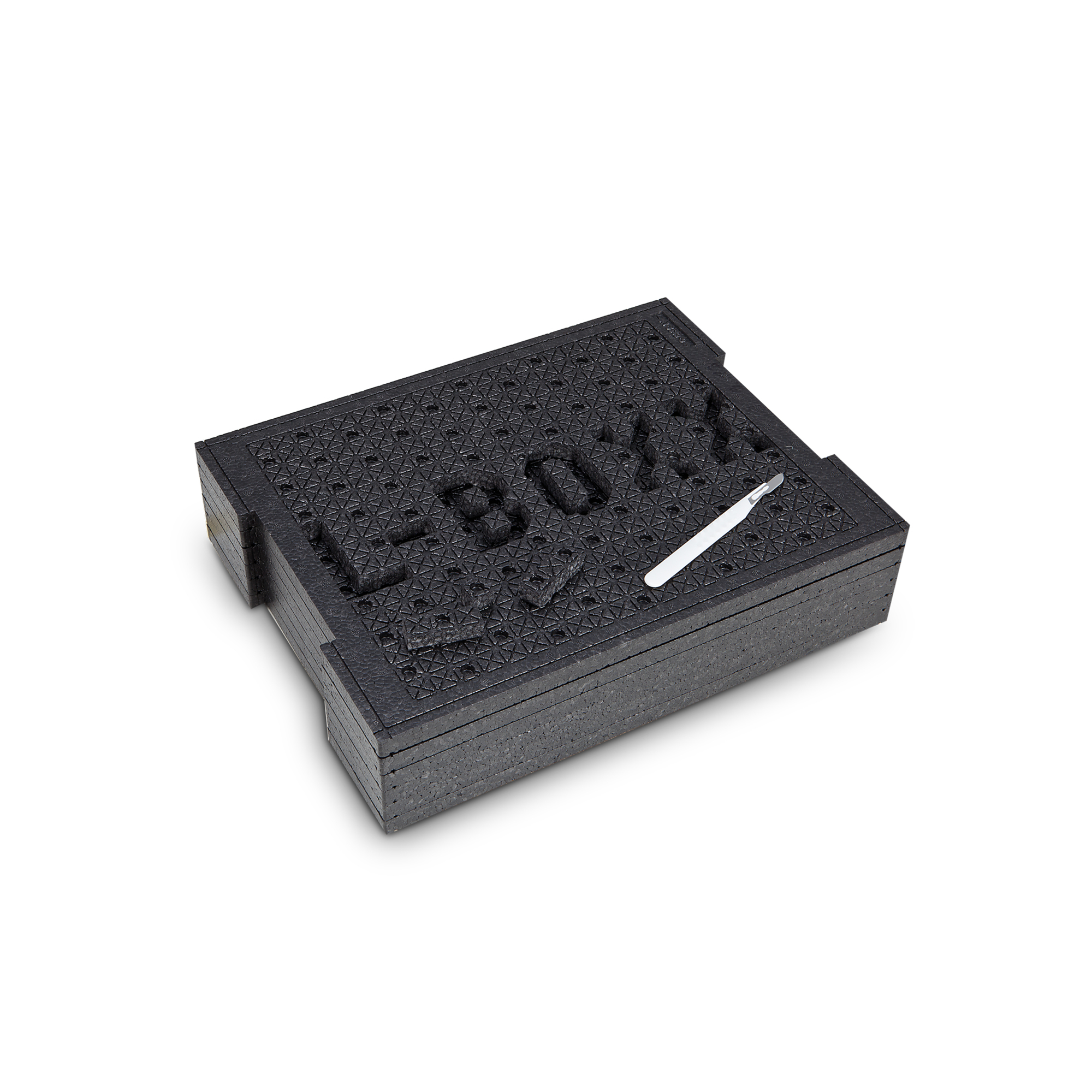 L-Boxx Baseline Cutting Insert Set for L-BOXX 2 — 6 Foam Trays, 0.60in. Thick, Includes Cutting Knife, Model# 6000003674