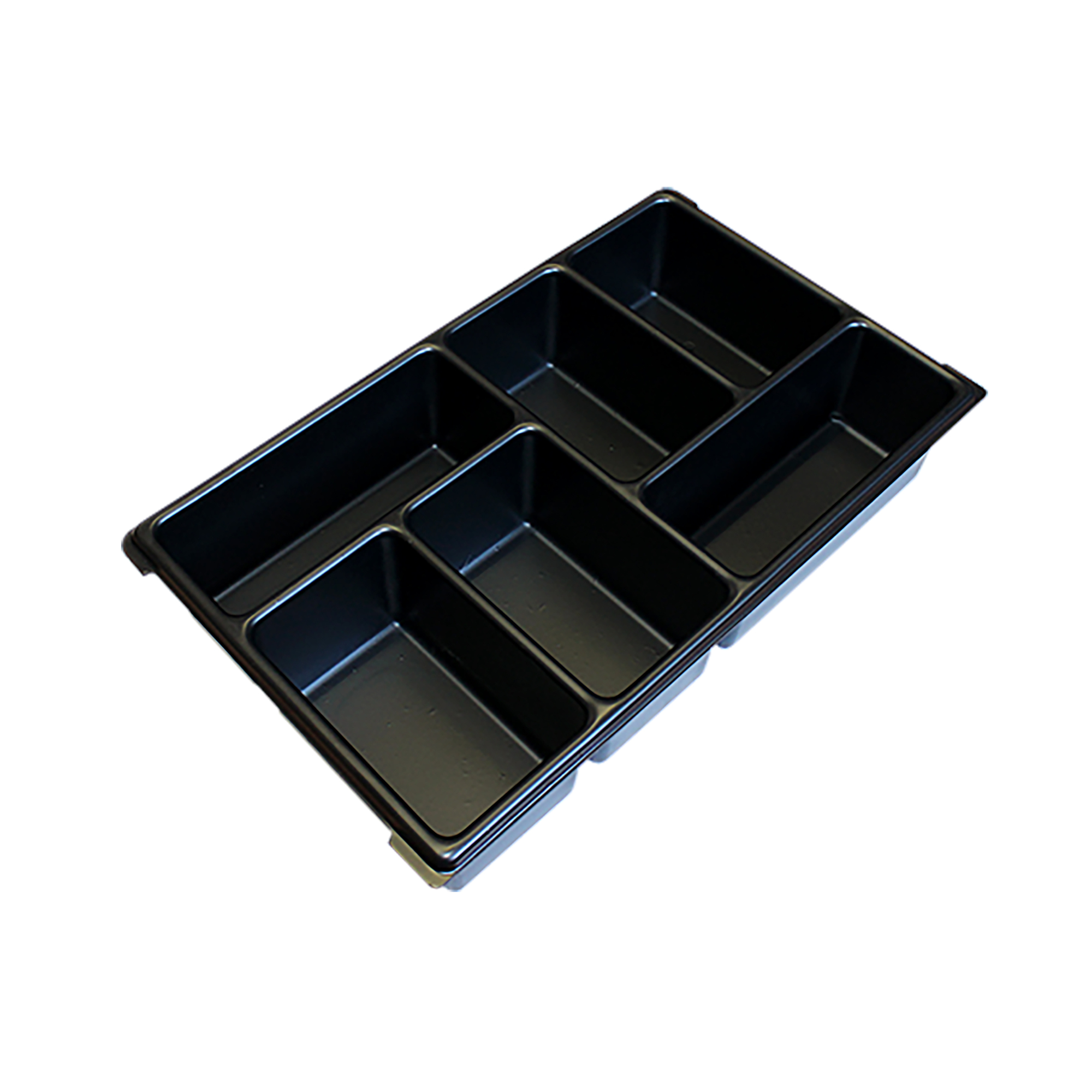 L-Boxx Baseline Small Parts Tray — 6 Compartments, Recycled Polystyrene, Model# 6100000150