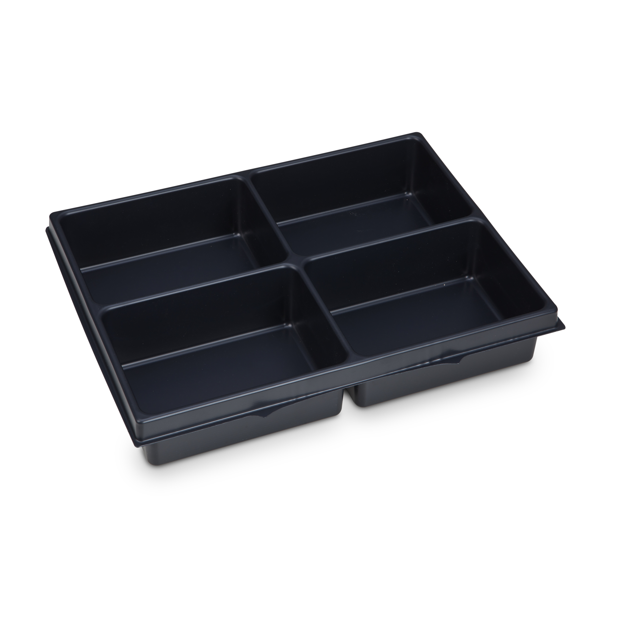 L-Boxx Baseline Small Parts Tray — 4 Compartments, 100% Recycled Polystyrene, Model# 1000010130