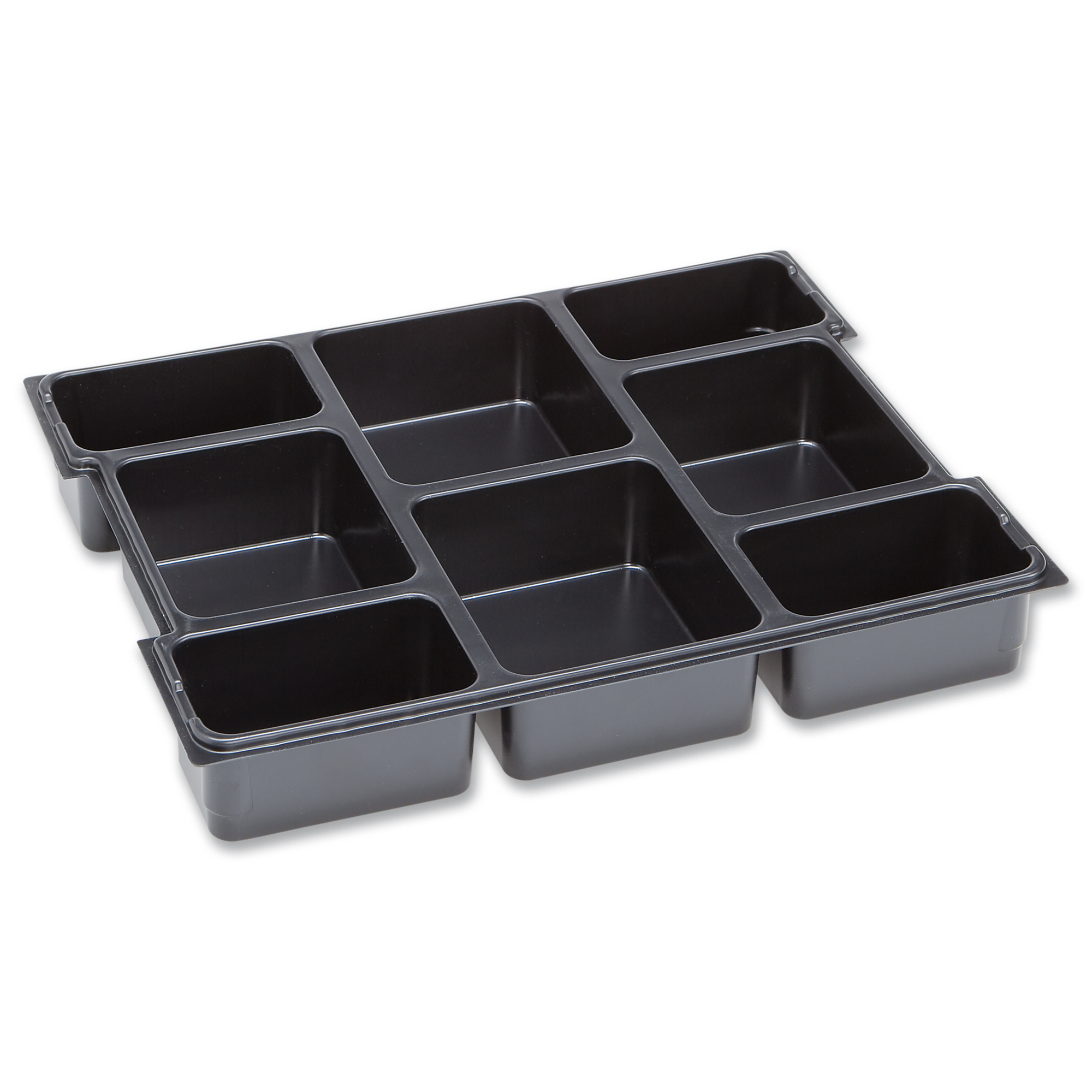 L-Boxx Baseline Small Parts Tray — 8 Compartments, Fits L-Boxx 1, Recycled Polystyrene, Model# 1000010125