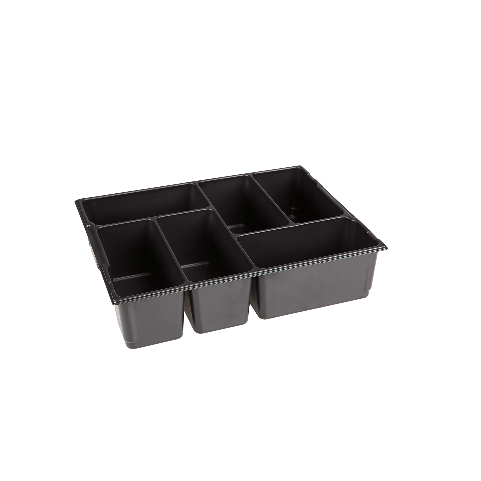 L-Boxx Baseline Small Parts Tray — 6 Compartments, Recycled Polystyrene, Compatible with L-BOXX 2, Model# 1000010128