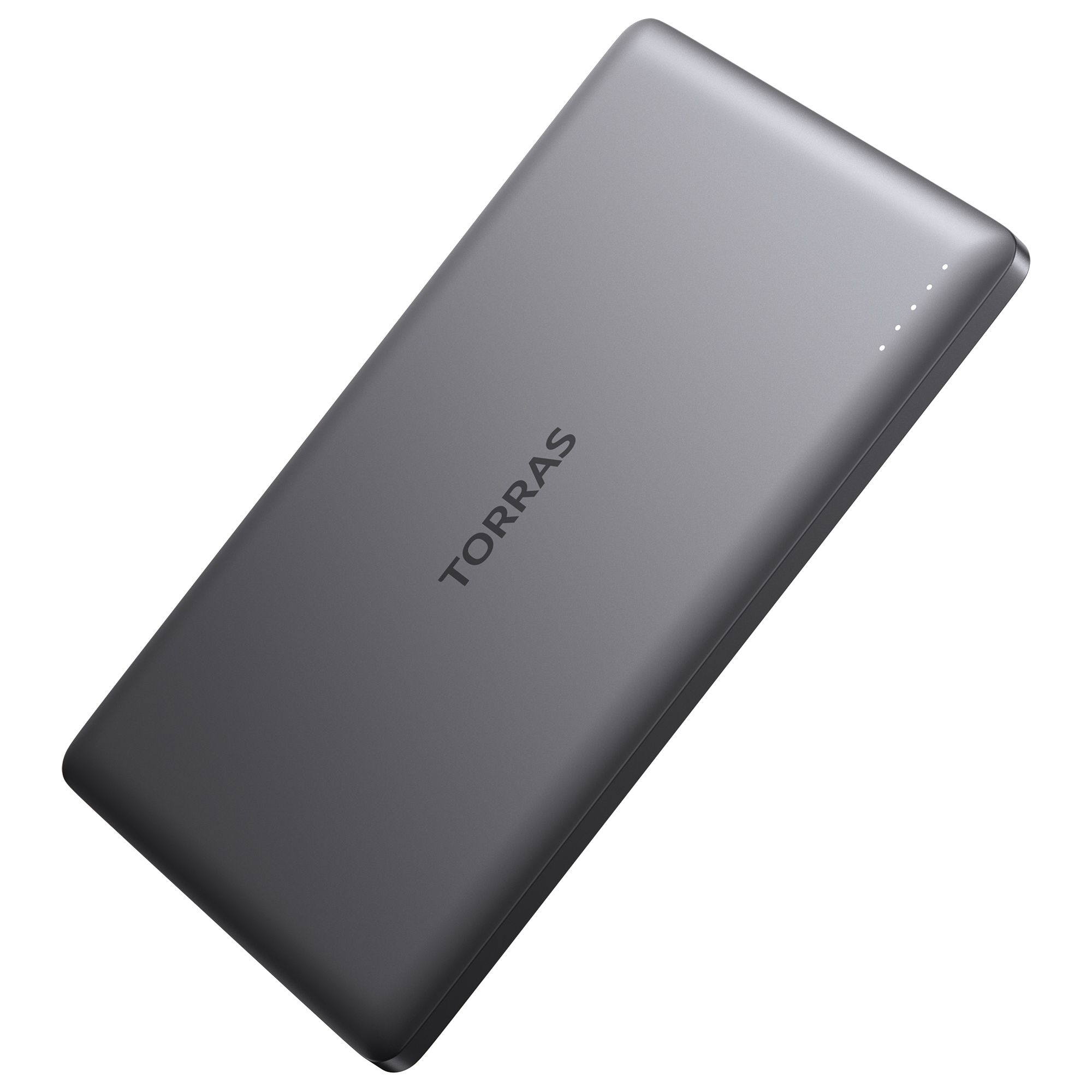 Torras MiniMag Wireless Power Bank — 5000mAh, Titanium Gray, 18W USB-C, 7.5W Wireless, Model# TORSX00PB4003