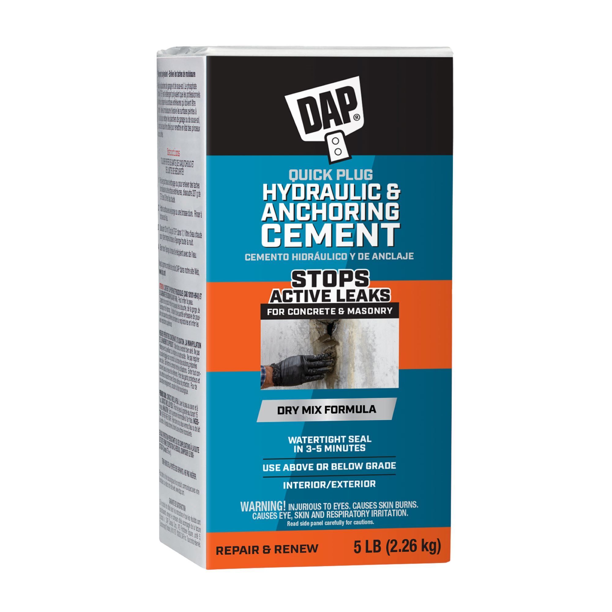 DAP Quick Plug Hydraulic & Anchoring Cement 5 LB Gray, Model# 7079814086