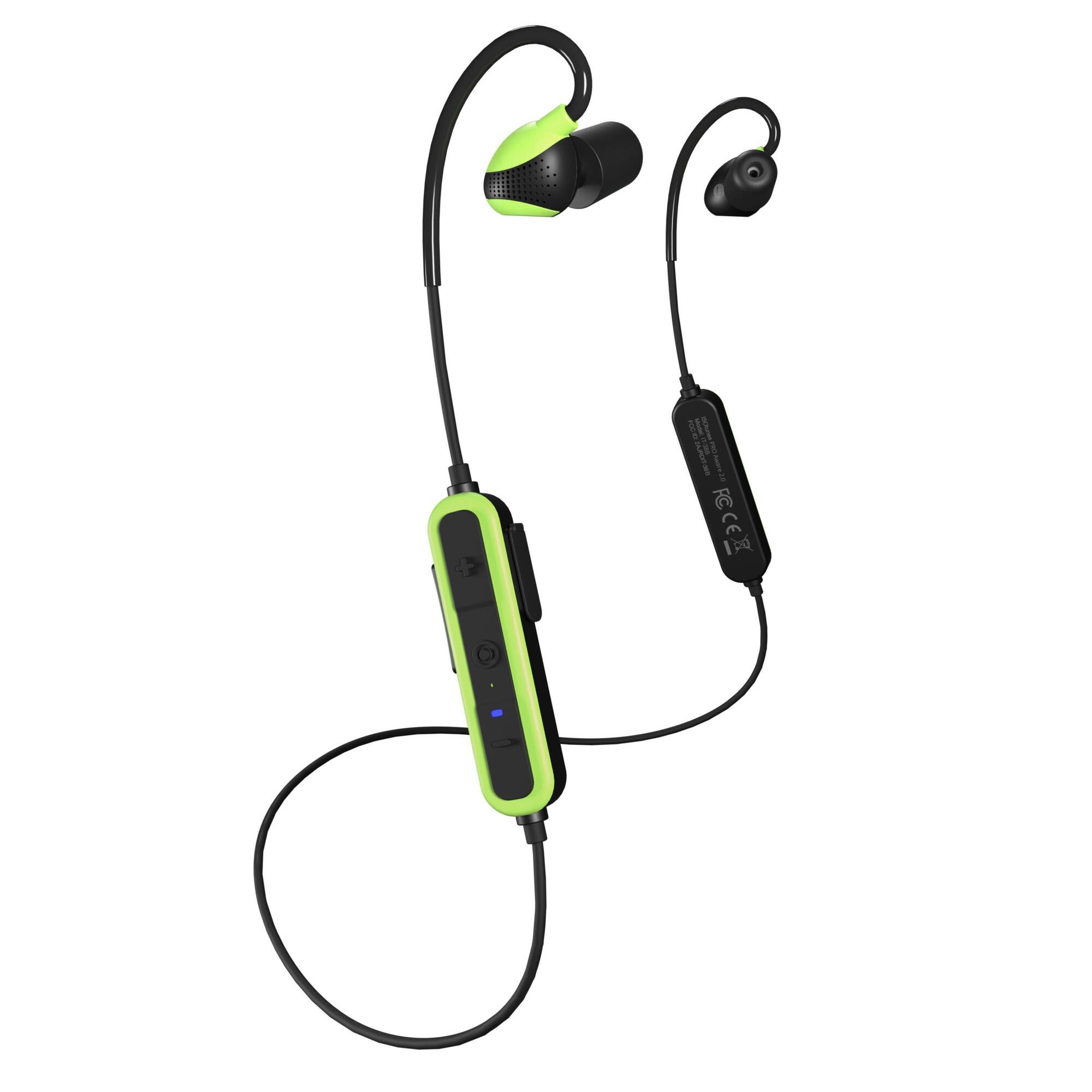 ISOtunes PRO Aware 2.0 Bluetooth Hearing Protection Earbuds — 26dB NRR, Aware Mode, Model# IT-38B