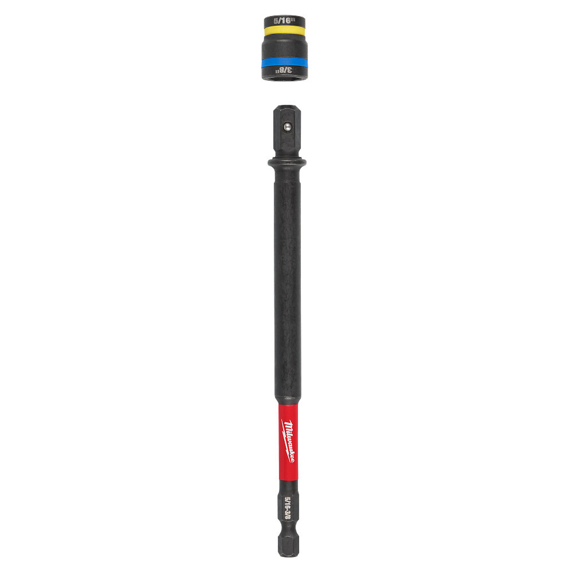 Milwaukee SHOCKWAVE™ Impact Duty 5/16” and 3/8” x 6” QUIK-CLEAR™ 2-in-1 Magnetic Nut Driver, Model# 49-66-4746