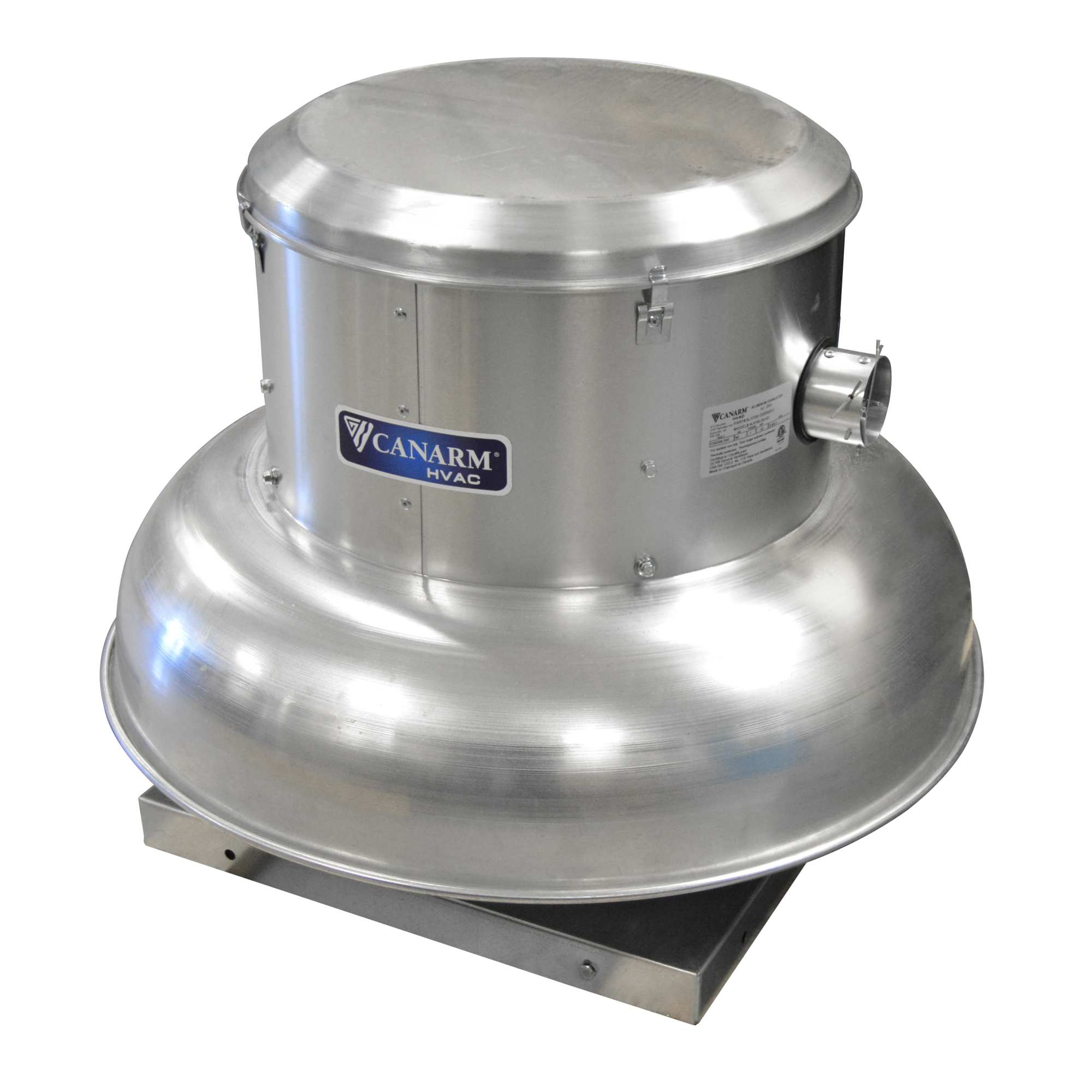 Canarm Downblast Spun Aluminum Exhauster — 3/4 HP EC Motor, Direct Drive, Model# ALX165-DD075EC