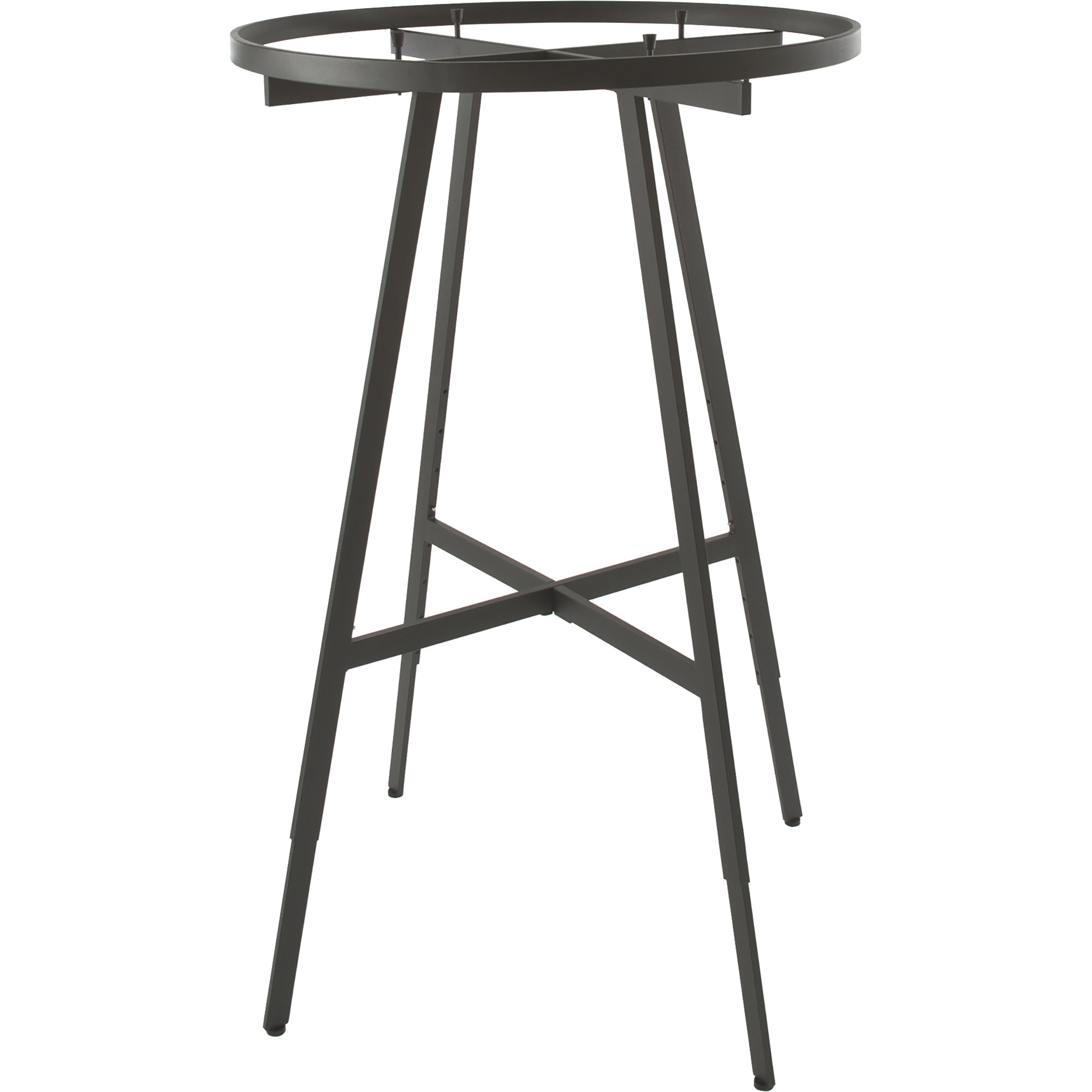 Check Rack 36 In Econoco Height Adjustable Round Folding Rack, Black, 36in. Diameter x ...