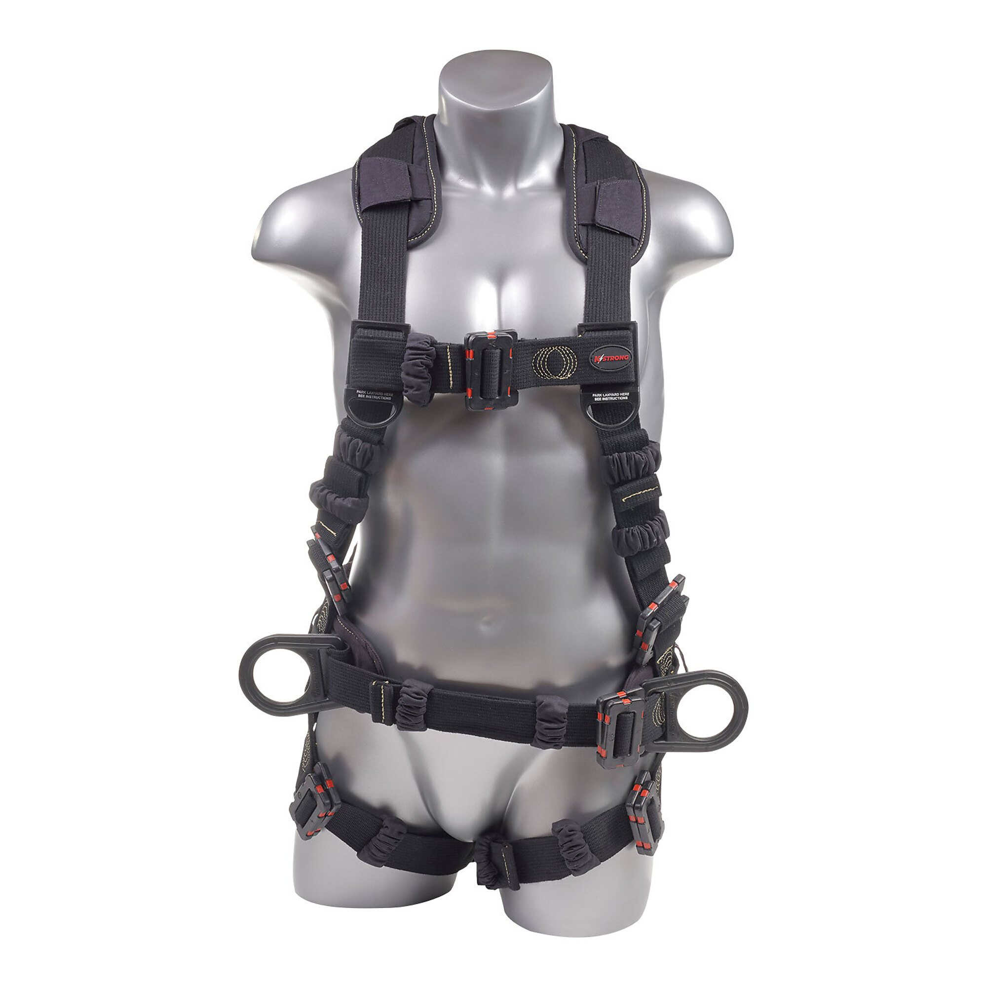 KStrong Kapture Element Arc Flash Rated Full Body Harness — 5-Point, Dielectric Dorsal and Side D-Rings, Waist Pad with Removable Tool Belt, Removable Back/Shoulder Pad, S-L, Model# UFH10731P-S-L