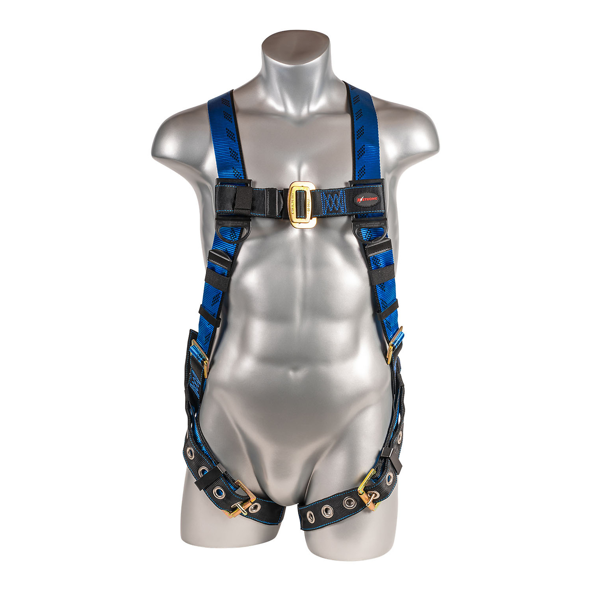 KStrong Kapture Essential+ 5-Point Full Body Harness — TB Legs, L-XL, ANSI Compliant, Model# UFH16001GP-L-XL