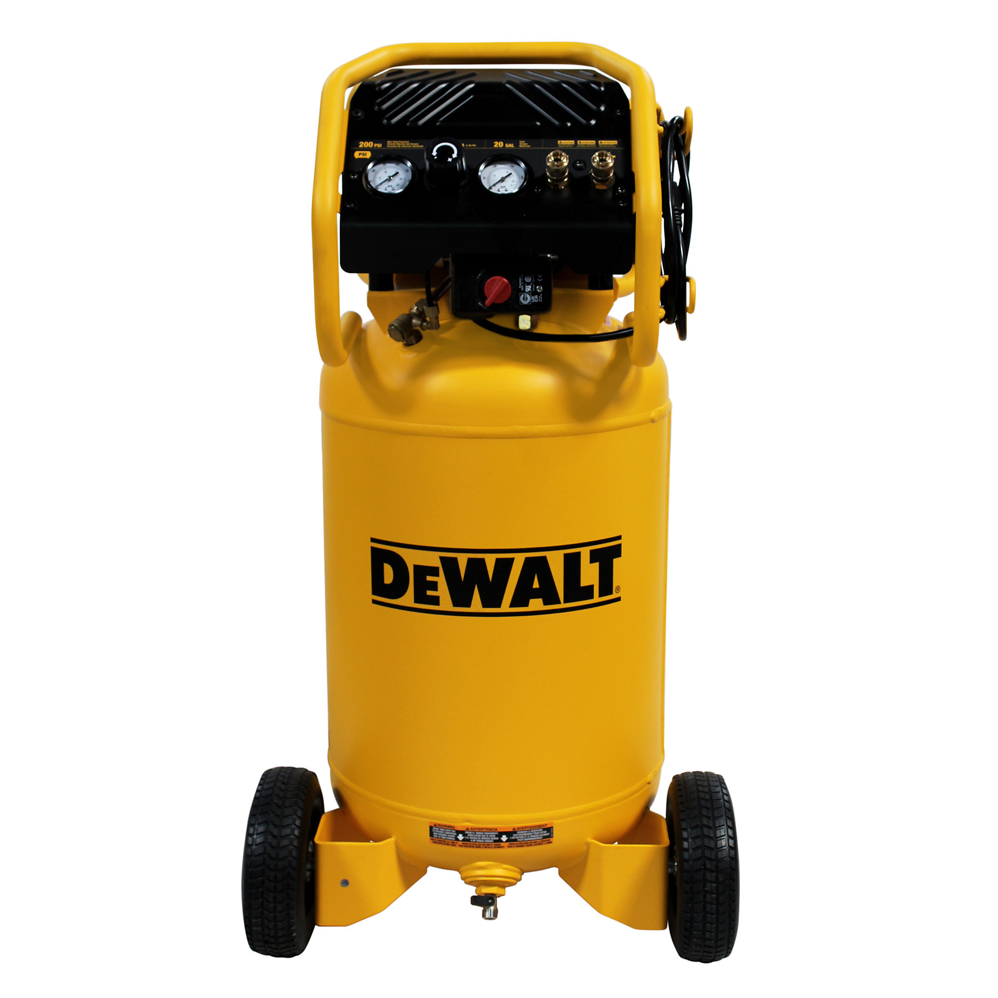 DEWALT Xtreme Quiet Vertical Air Compressor — 20-Gallon, 200 PSI, 1.6 HP, 5 CFM, Model# DXCM20020US