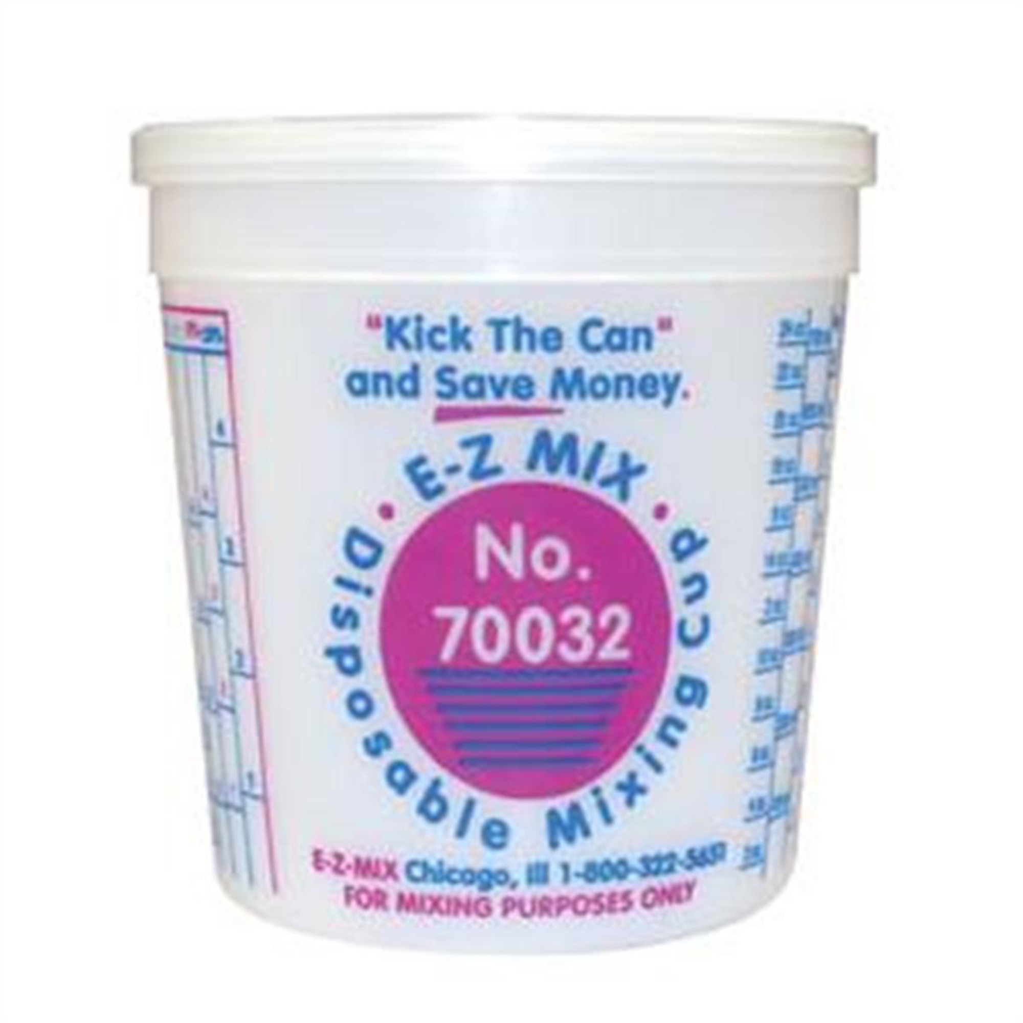 E-Z Mix Disposable Mixing Cups — 1 Quart, 100 Pcs, Model# EZX70032