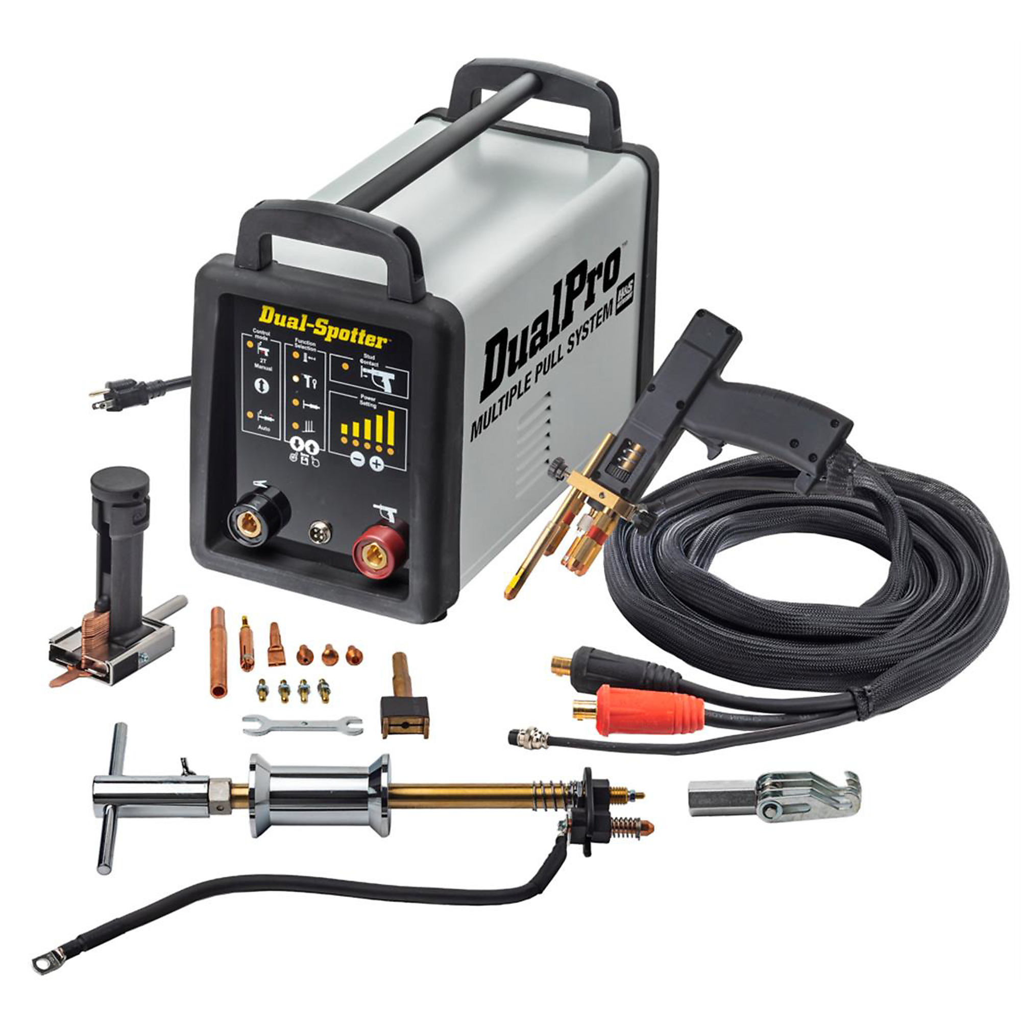 H&S Autoshot Dual-Pro Spot Welder — Aluminum and Steel Dent Repair, Includes All Accessories, Model# UNI-9802