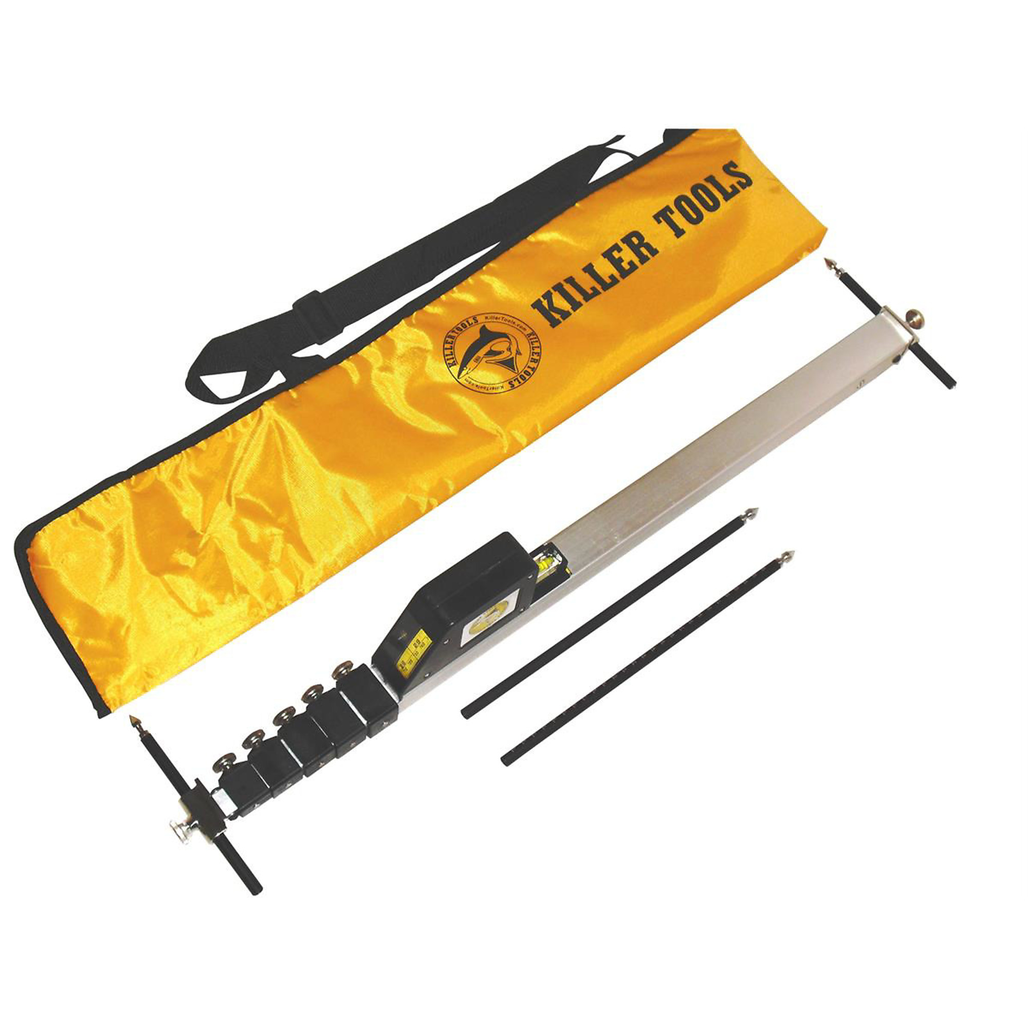 Killer Tools Telescoping Aluminum Measuring Tram Gauge — 28in. to 10ft., Metric and American Standard, Model# KILART903M