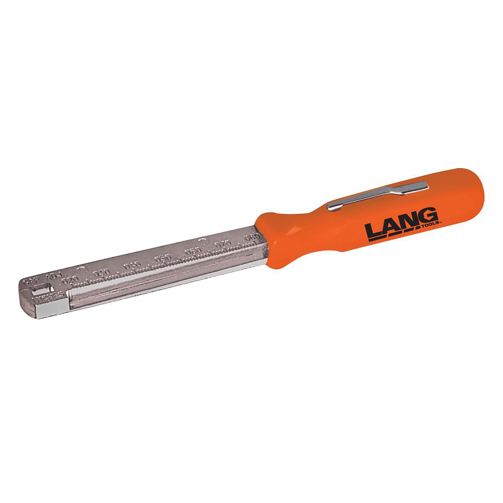 Lang Tools Spark Plug Gap Gauge — E-Z Grip, Metric Gapping Scale, Pocket Clip, Model# KAS4450A