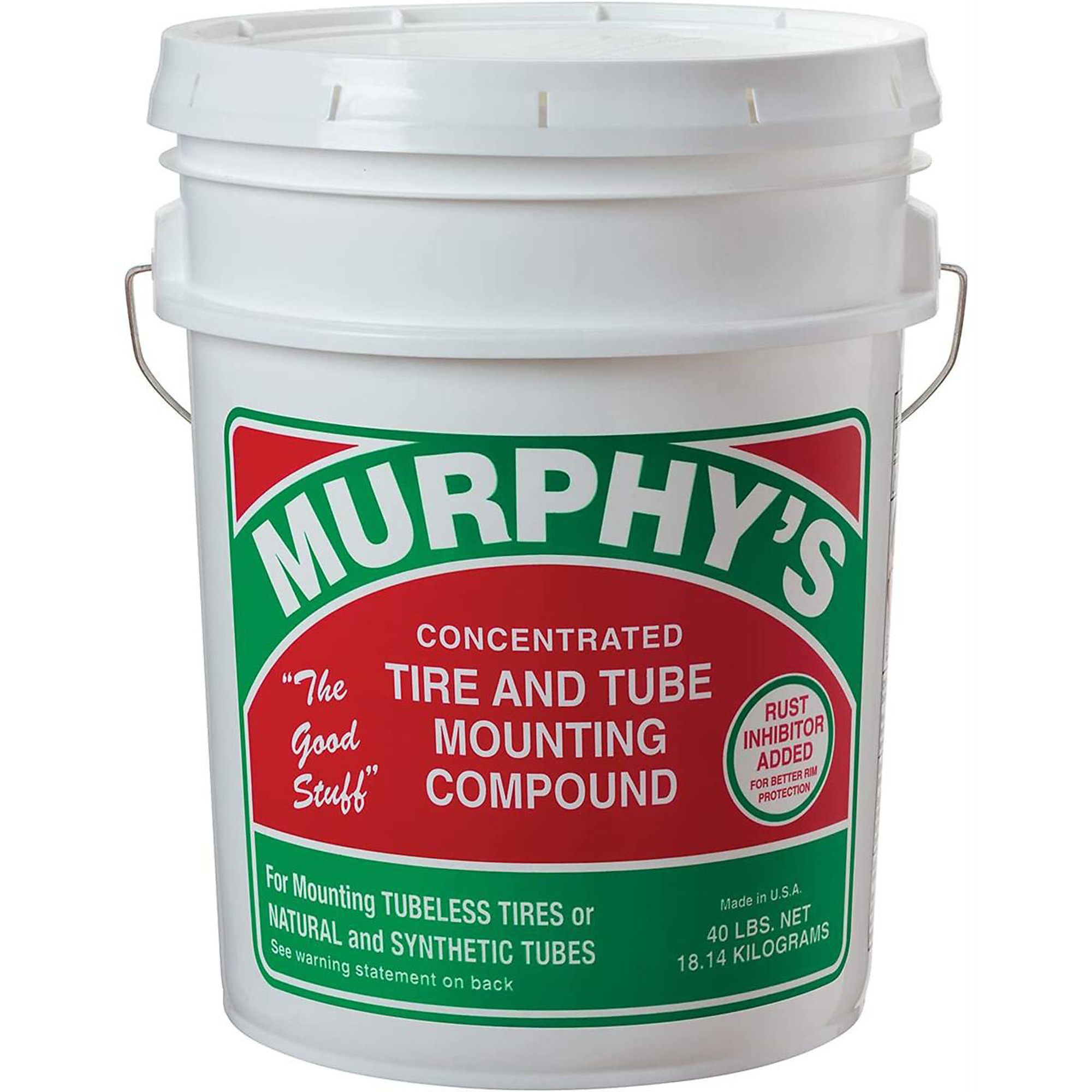 JTM Products Inc. Murphy's Original Concentrated Tire and Tube Mounting Compound — 40 Lb. Pail, Biodegradable, Citrus Scent, Model# JTMF10006