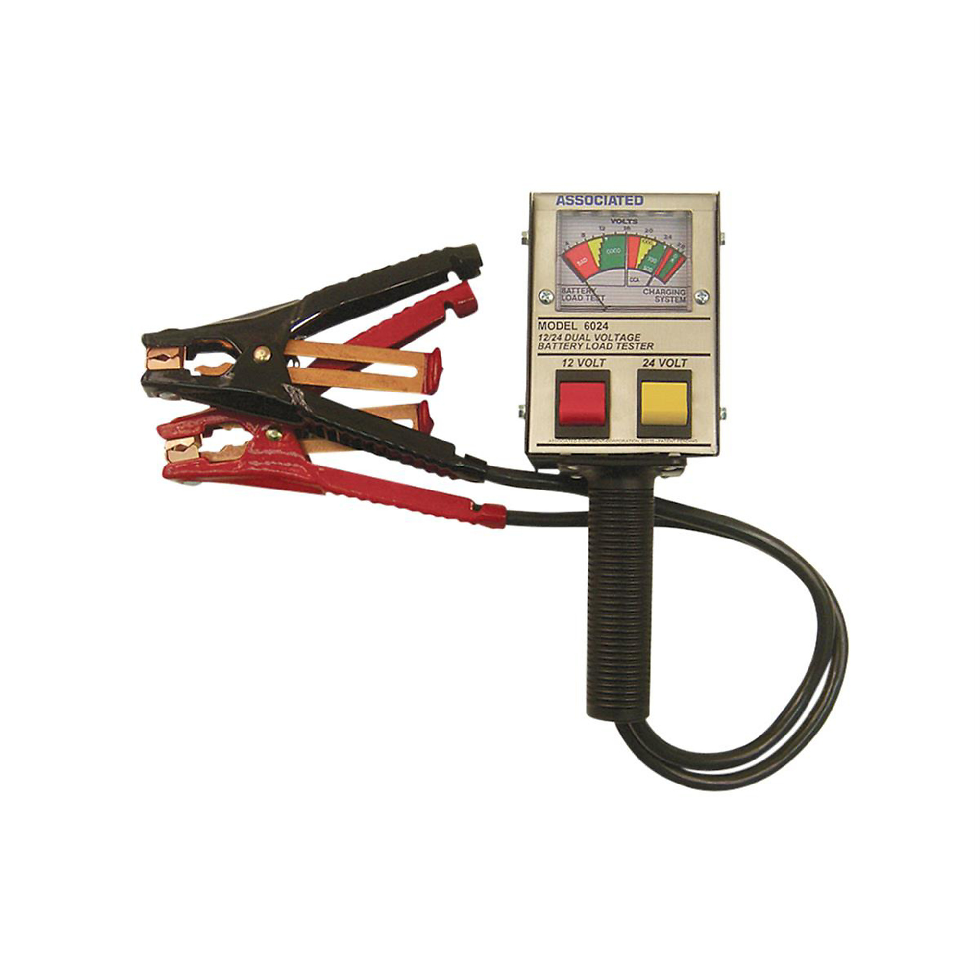 Associated Battery Load Tester — 12/24V, 125 Amps, Analog, Model# ASO6024