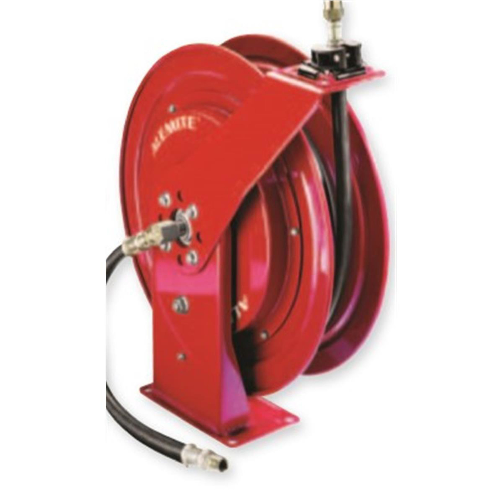 Alemite Hose Reel — 1/4in. x 50ft. Grease Hose, Corrosion-Resistant, Model# ALM8078B