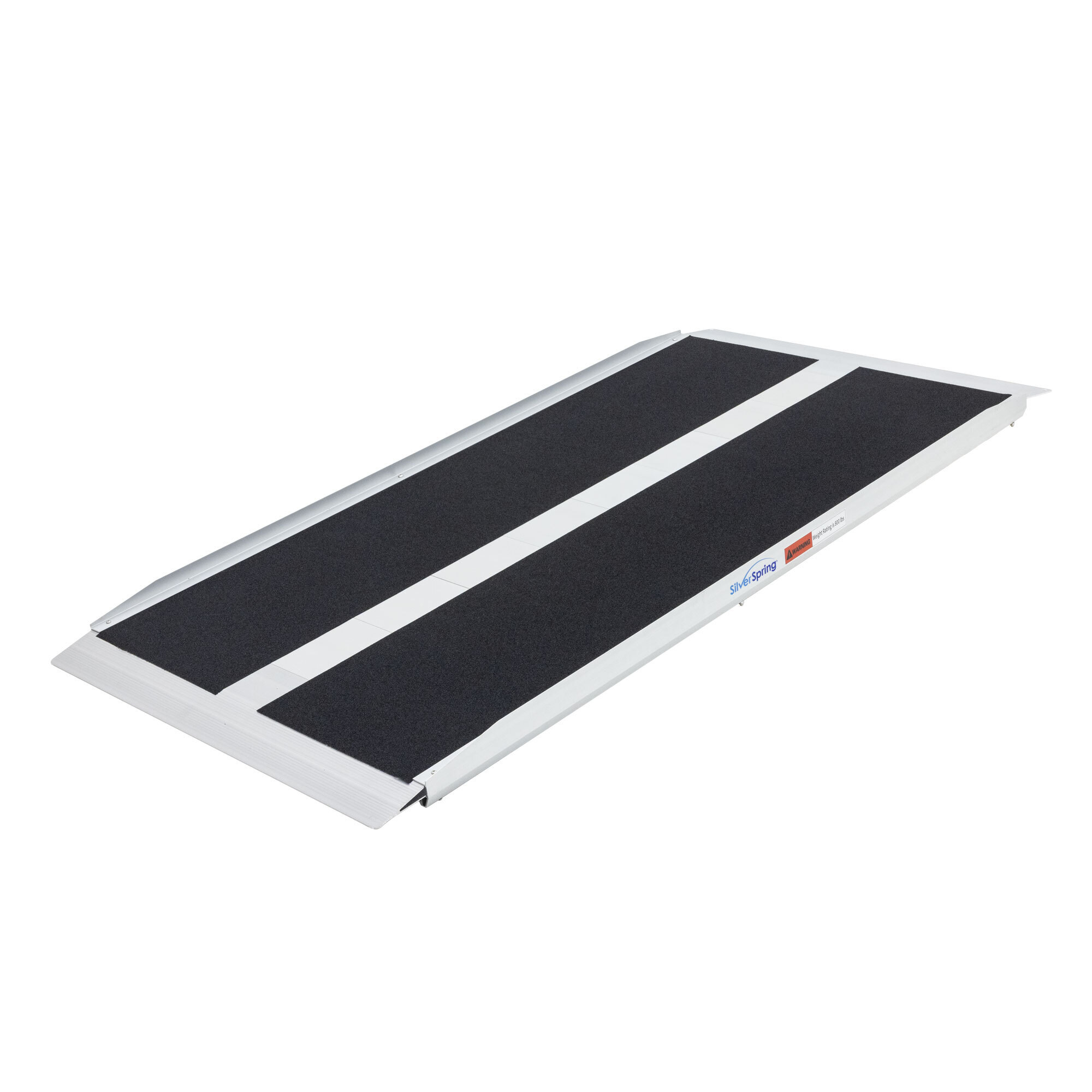 Silver Spring Aluminum Threshold Ramp — 10in. High, 5ft. L x 30in. W, Epoxy Grip Surface, Model# STR-530