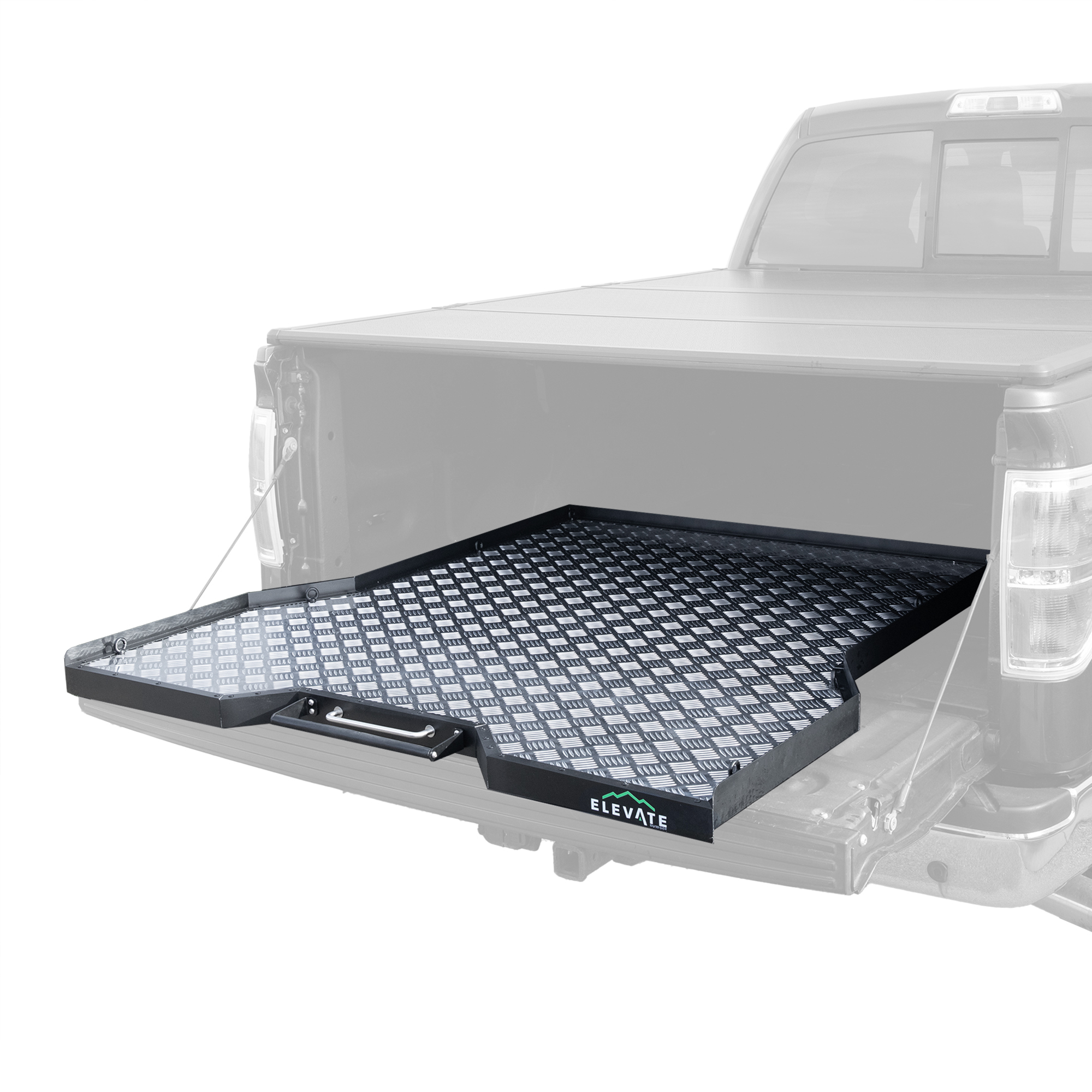 Elevate Outdoor Slide-Out Truck Bed Tray — 980-Lb. Capacity, Steel Frame, Aluminum Surface, Model# TBT-BS