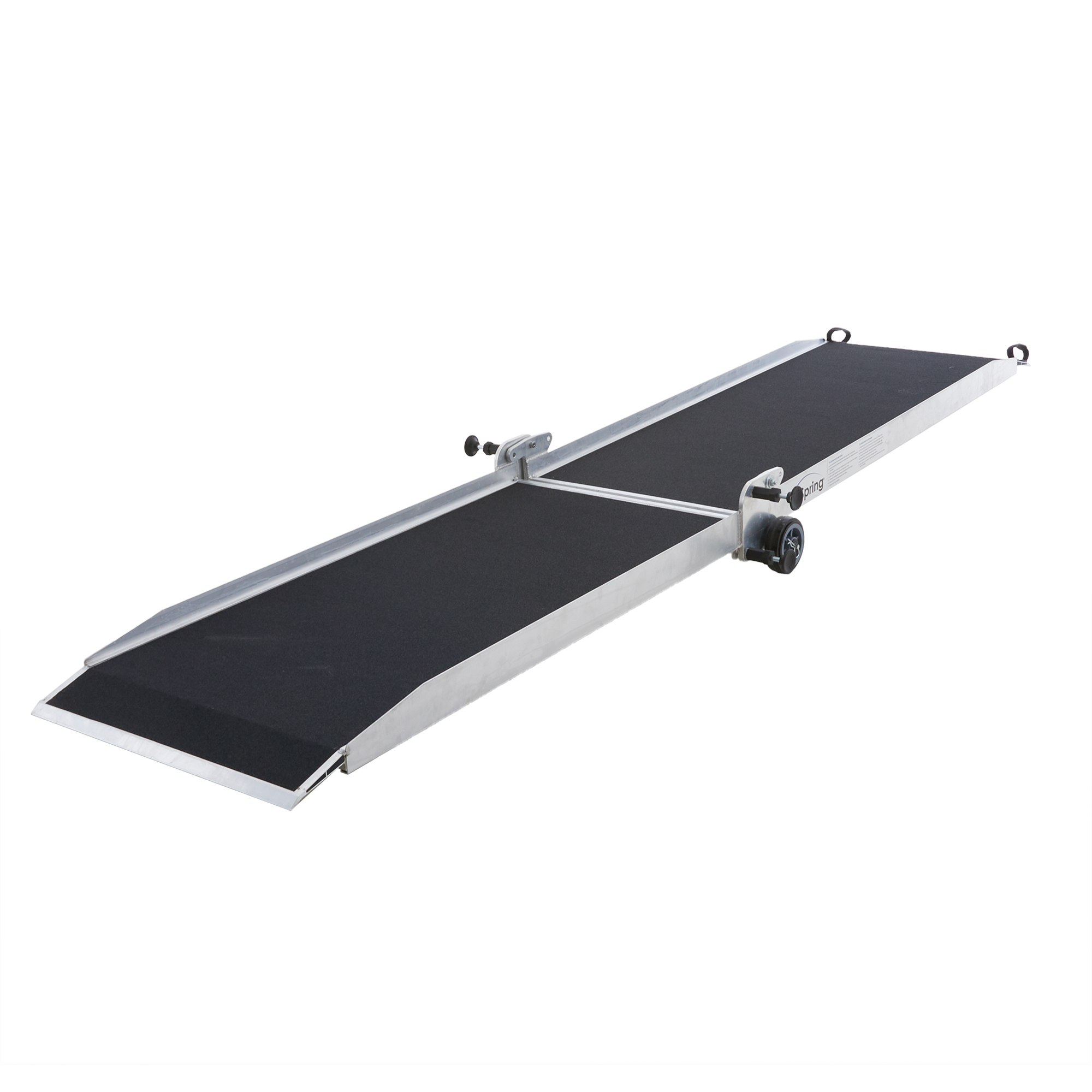 Silver Spring Portable Folding Aluminum Mobility Ramp with Wheels — 12ft., High-Traction Grit Coat Surface, 800-Lb. Capacity, Model# WR1231