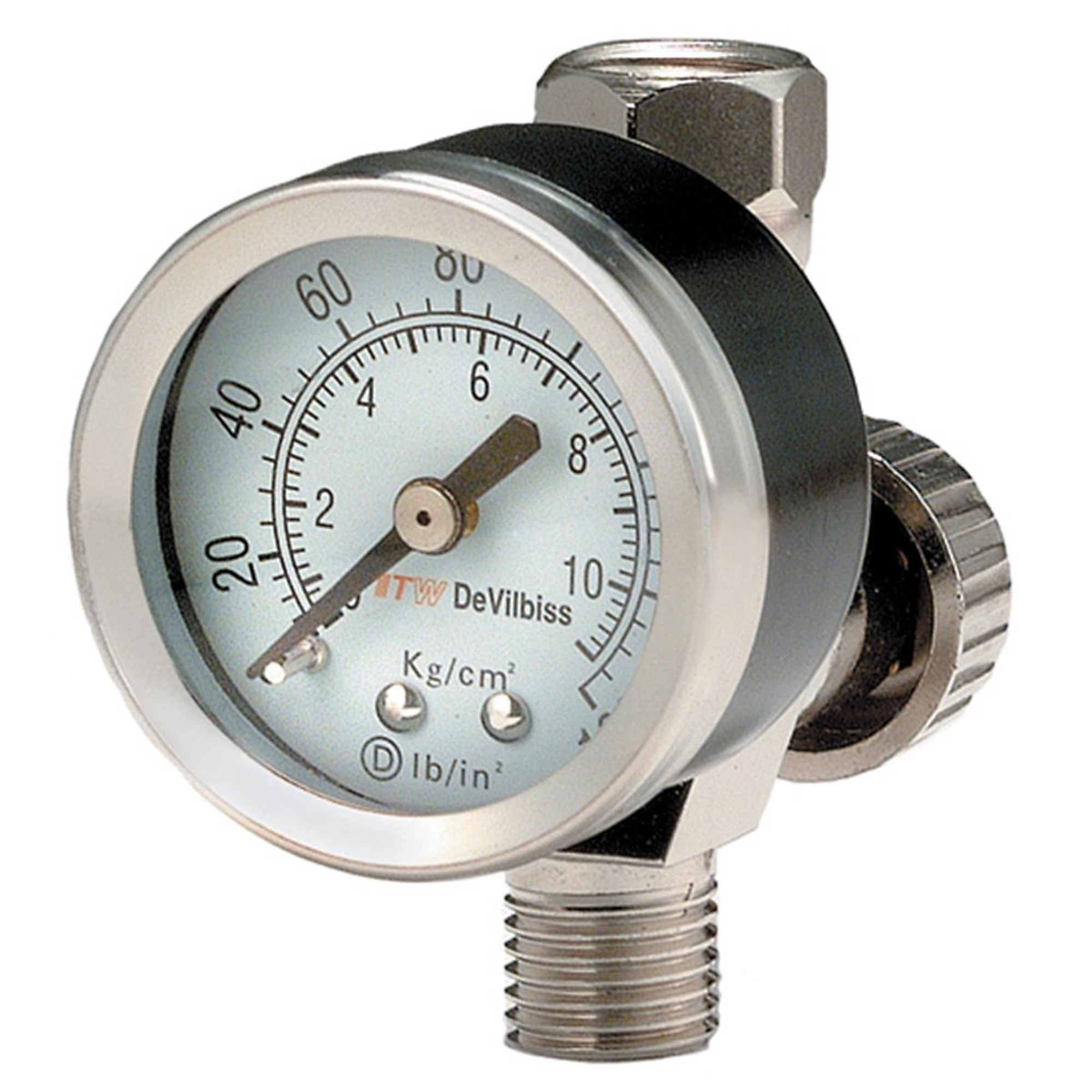 DeVilbiss Air Adjusting Valve — Lightweight, Swivel Top, Model# DEVHAV501