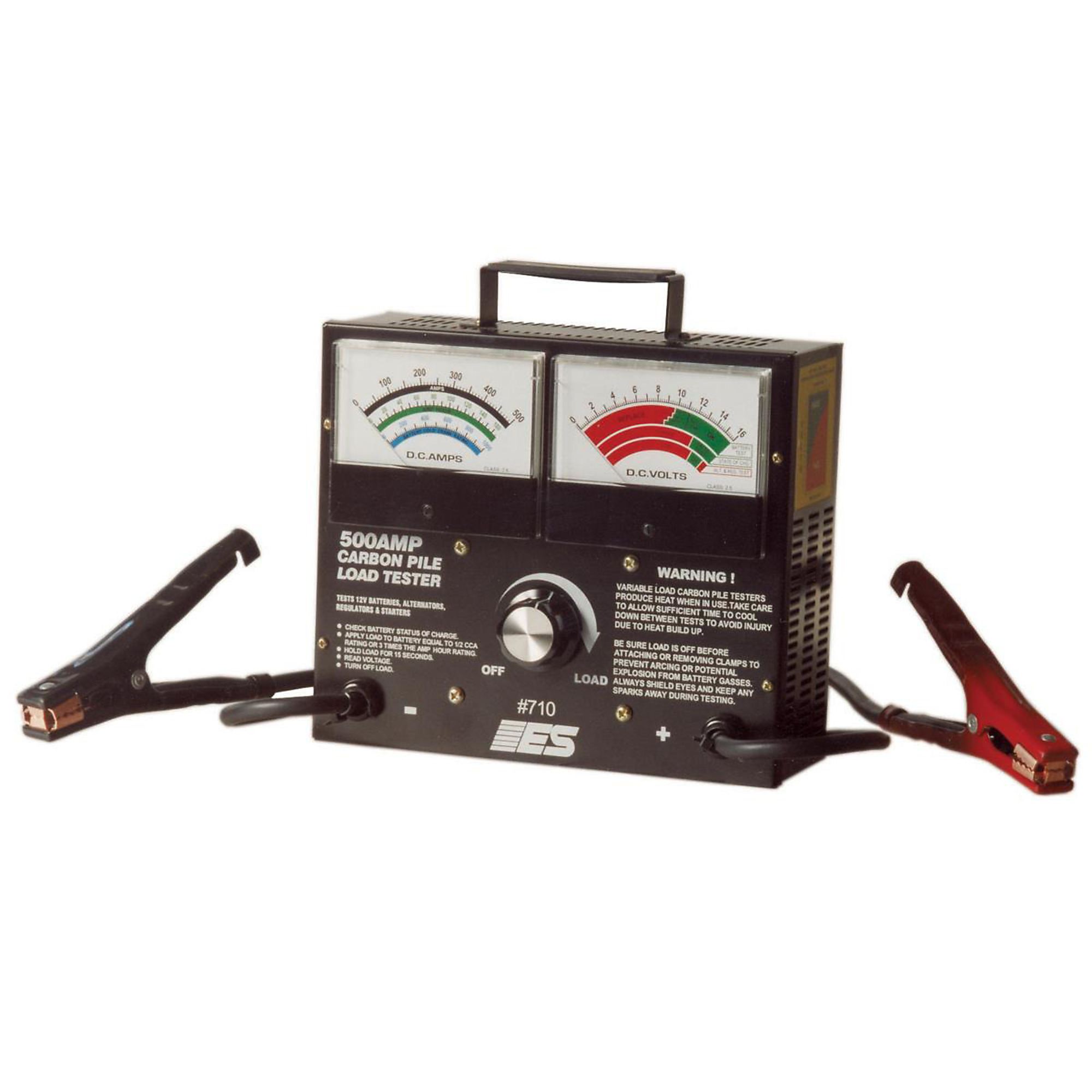 Electronic Specialties Battery Tester — 500 Amp Carbon Pile, 1000 CCA, 160Ah, Model# ESI710