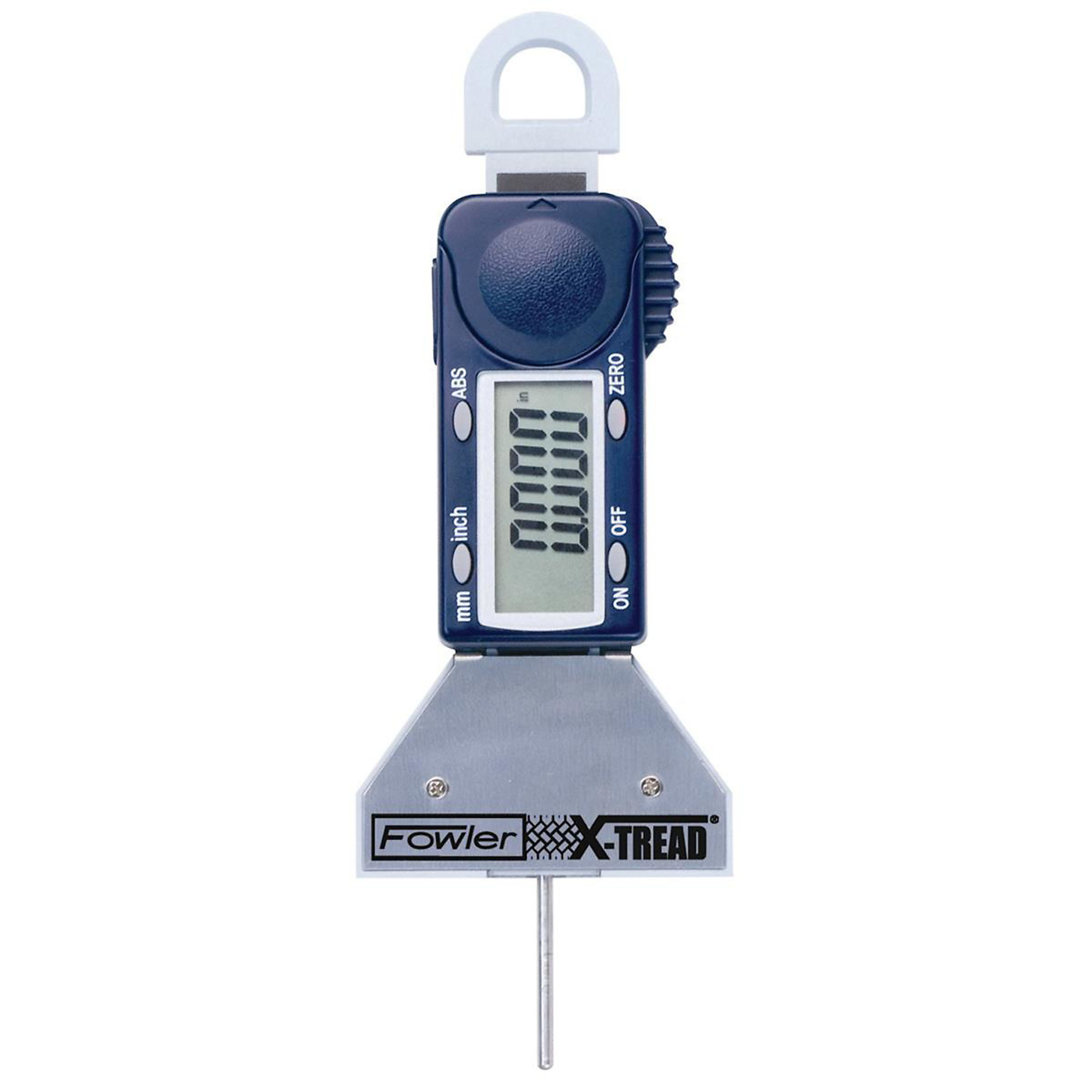 Fowler X-Tread Digital Tire Gauge — 0-1.0in./0-25mm, 0.0005in./0.001mm Resolution, 3V Lithium Battery, Model# FOW74-225-500