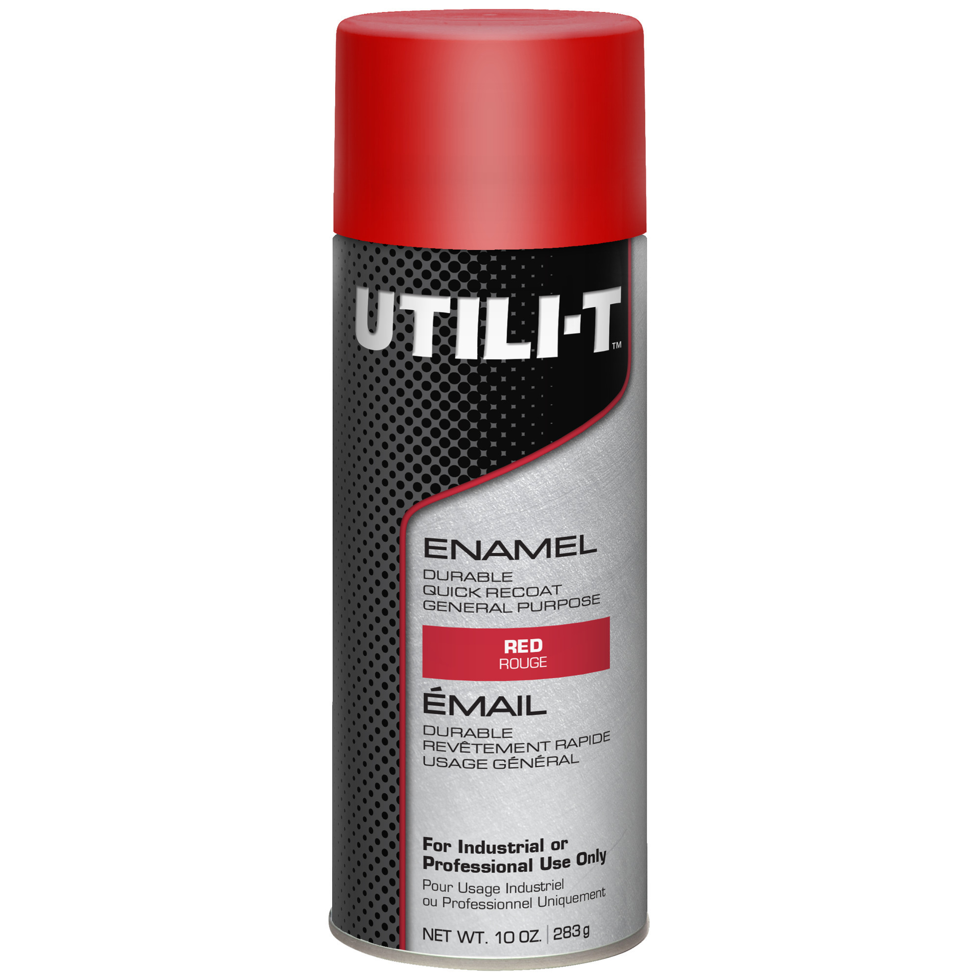 UTILI-T General Purpose Enamel Spray Paint, Red, Gloss, 10 Oz. Cans, 6PK, Model# 387391DS