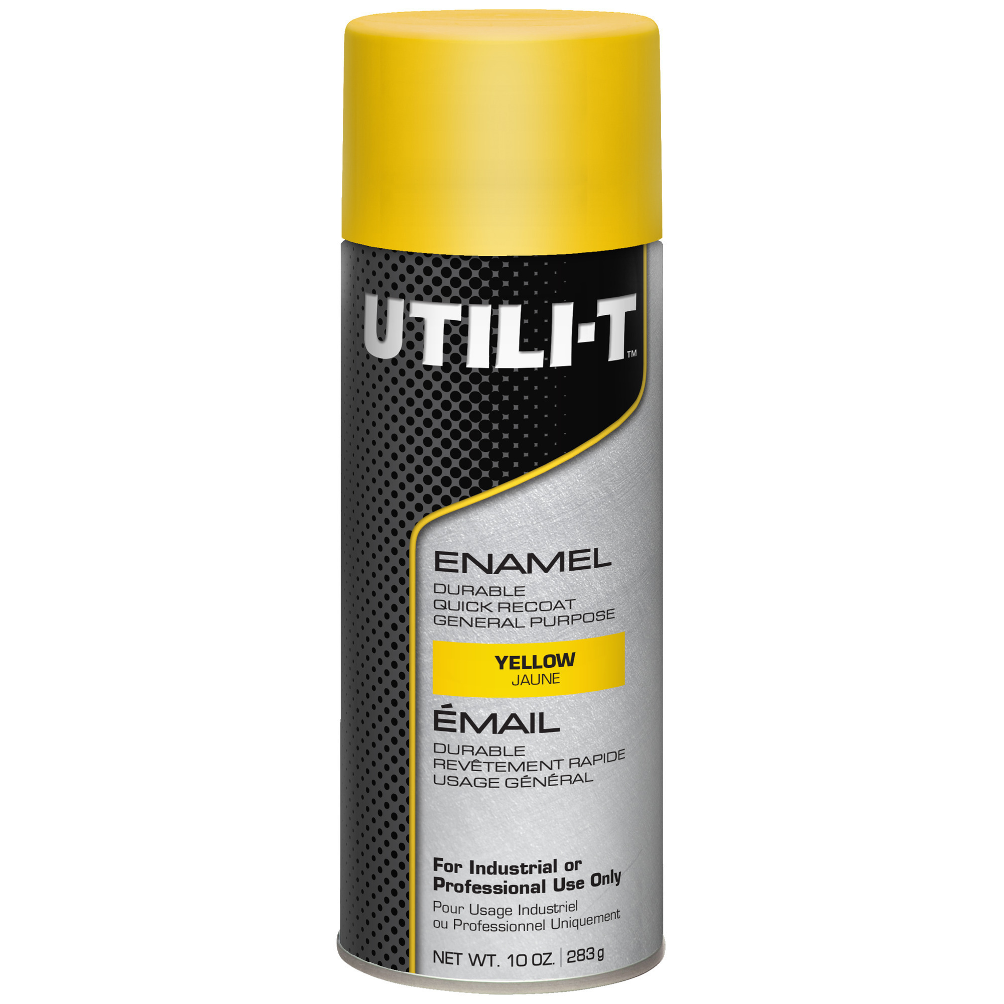 UTILI-T General Purpose Enamel Spray Paint, Yellow, Gloss, 10 Oz. Cans, 6PK, Model# 387392DS