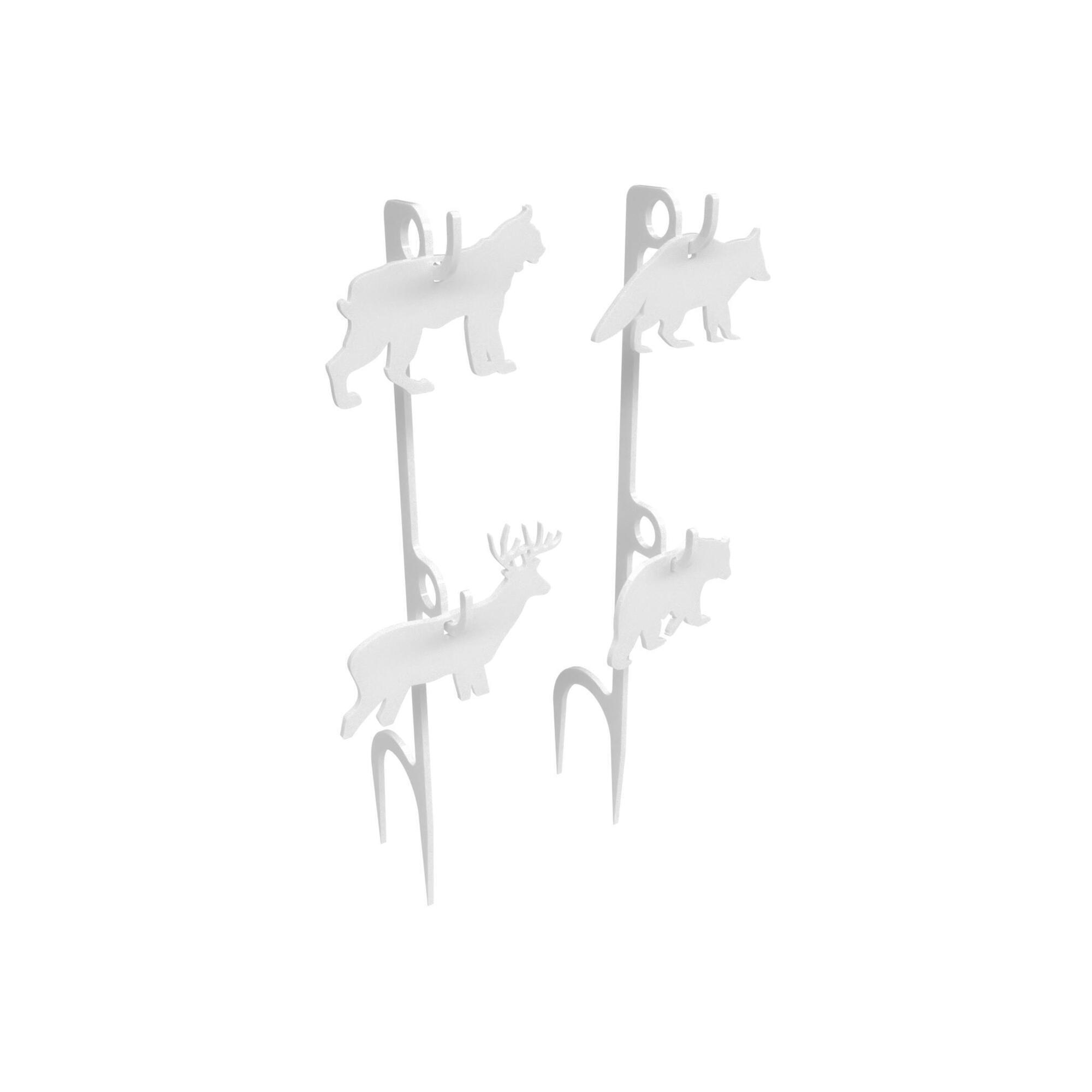 Birchwood Casey Rimfire Animal Target Set — 1/4in. AR500 Steel, Bright White Powder Coat, Model# BC-41579