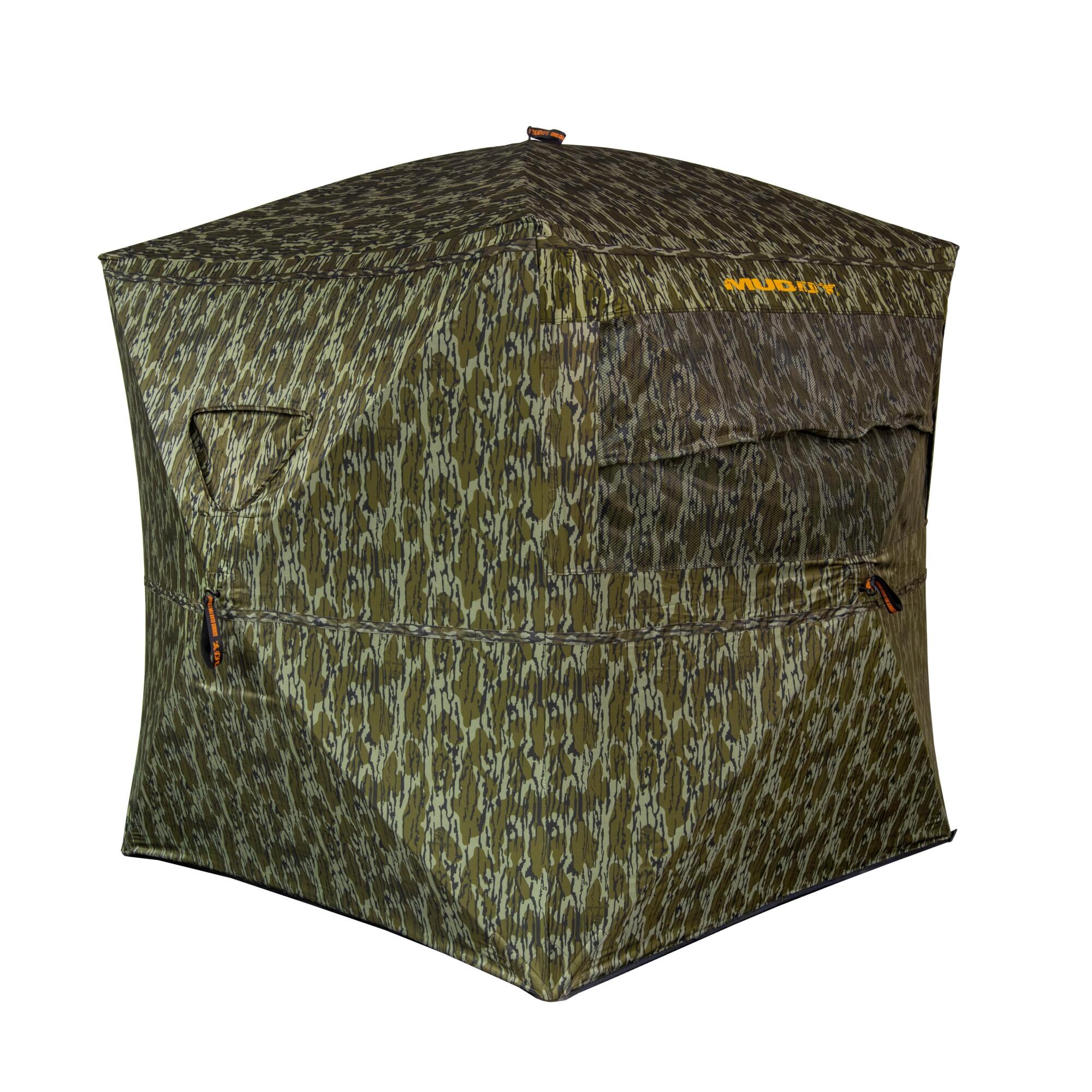 Muddy Infinity Evo Ground Blind — 180 Degree Panoramic Windows, Spider Hub Frame, Water-Resistant, MOBL Camo, Model# MUD-INFEVO-MOBL