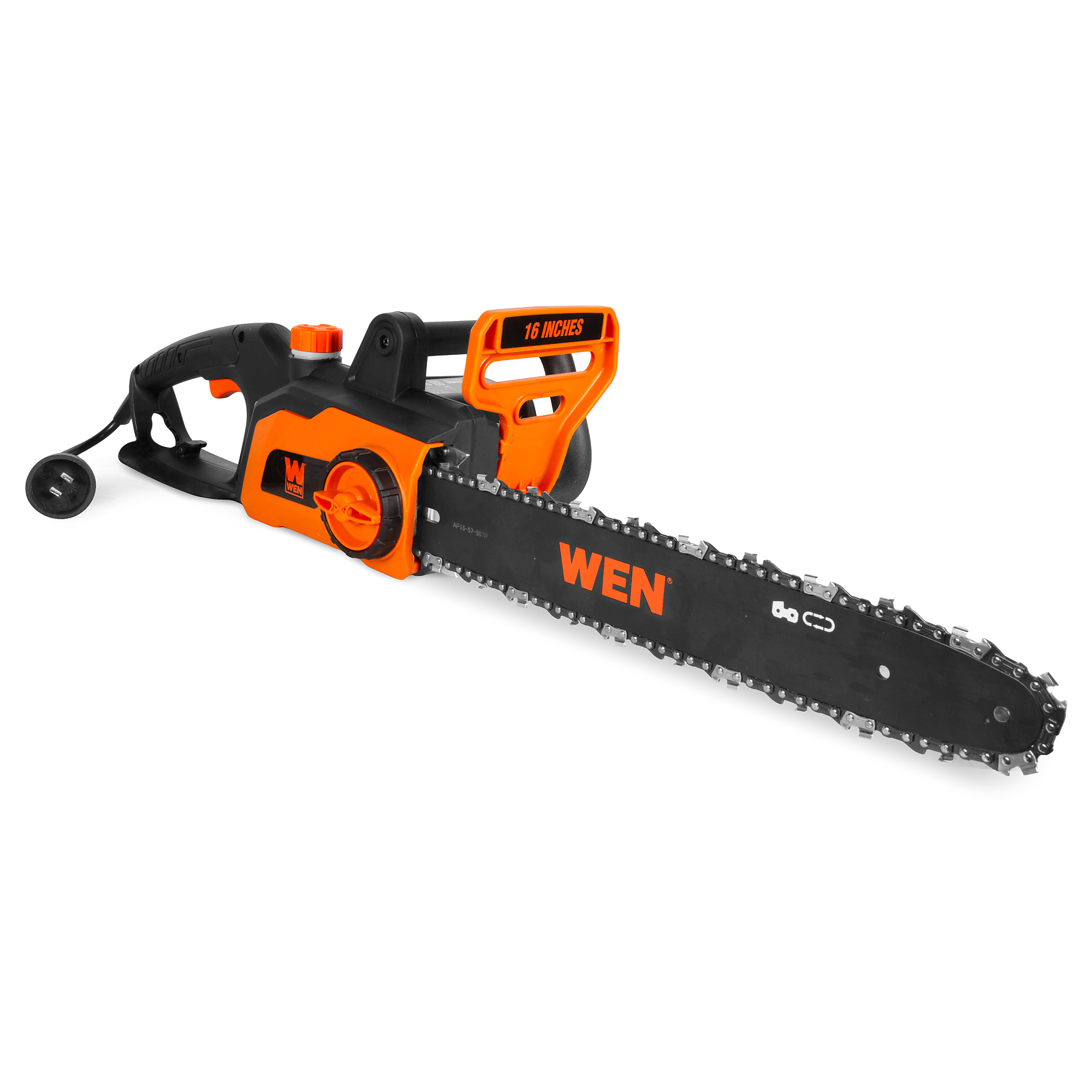 WEN Electric Chainsaw — 16in., 12 Amp, Corded, Auto-Oiling, Tool-Free Chain Tensioning, Model# CP1216