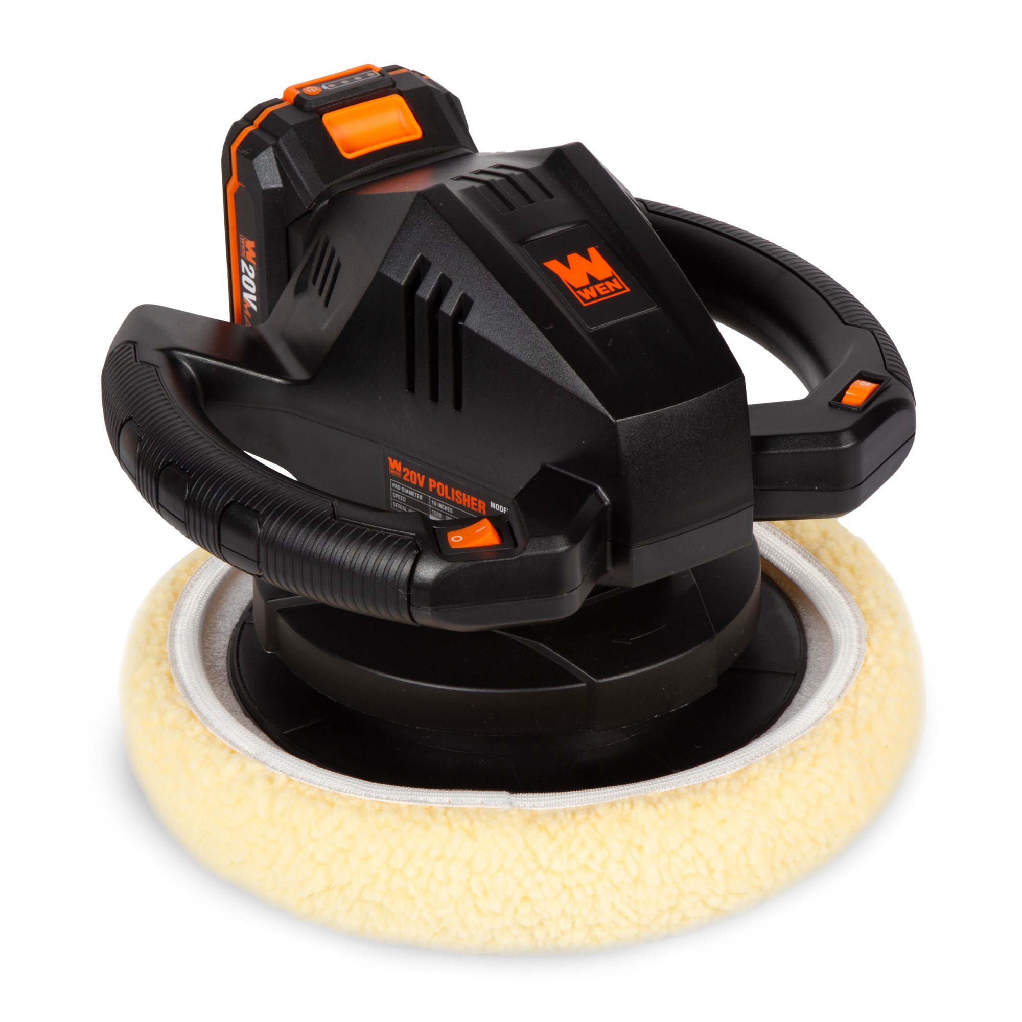 WEN Cordless Waxer/Polisher Kit — 10in., 20V Max, 2Ah Battery, Charger, Model# 20870