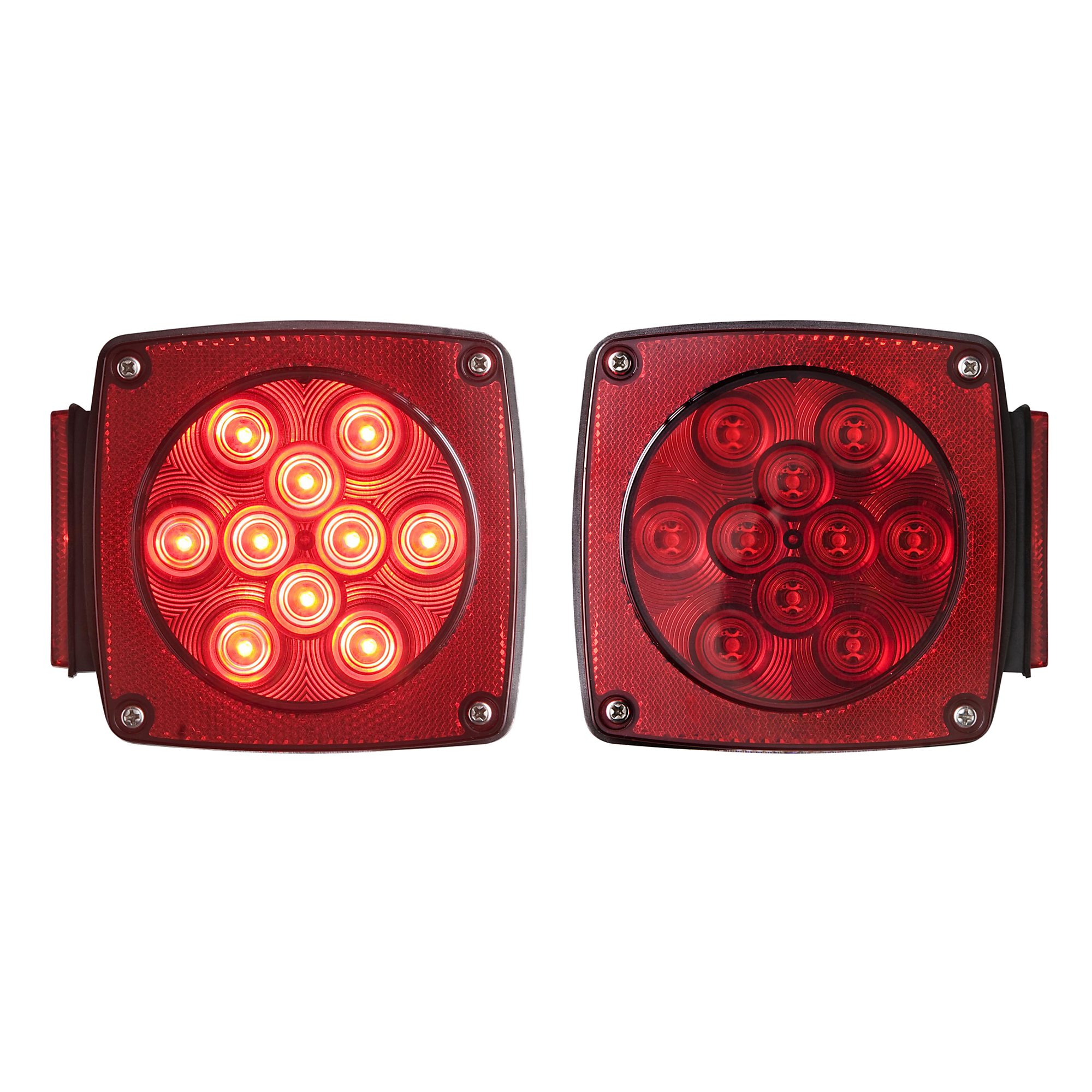 7-LED RED STUD MOUNT COMBO TAIL LIGHT SET