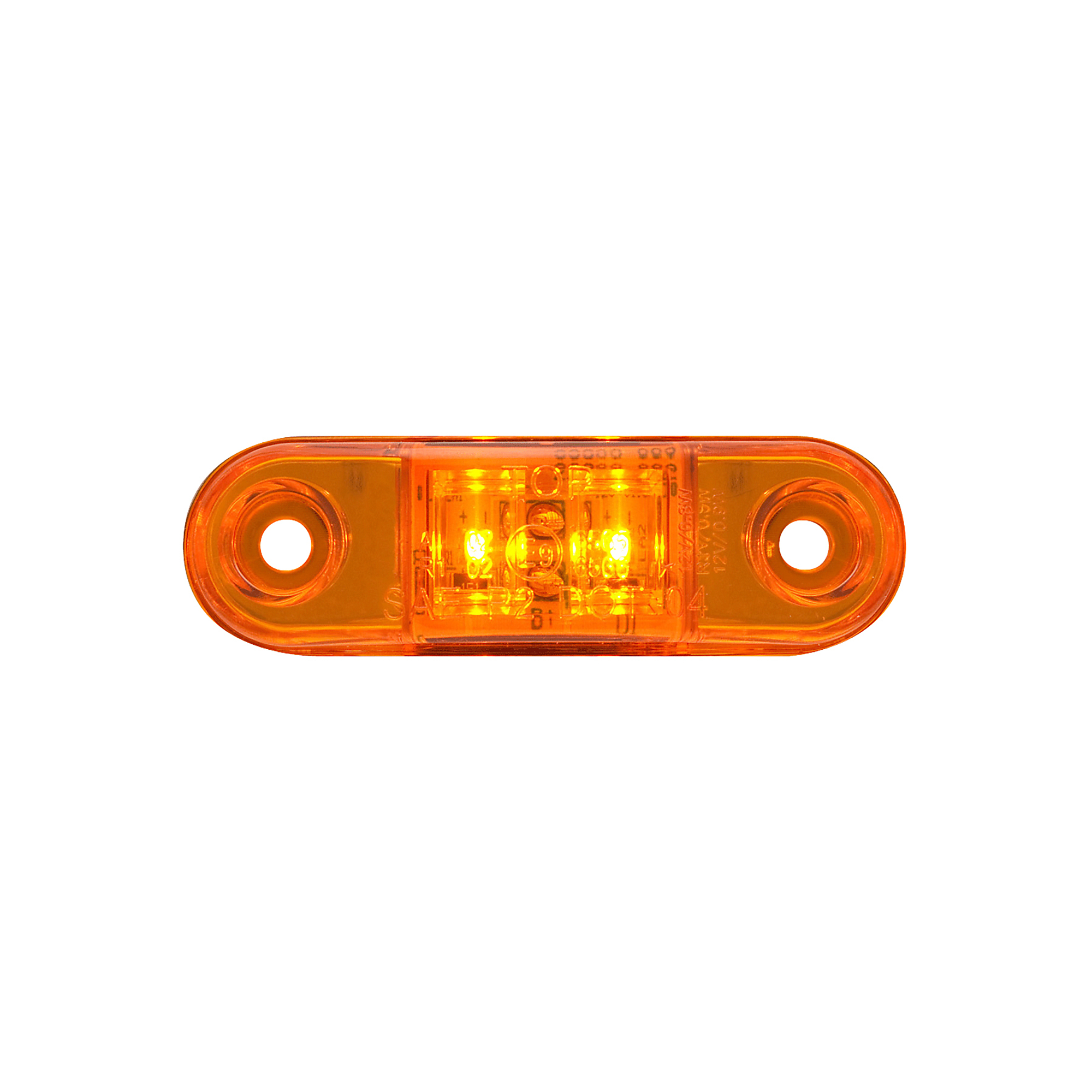 2-LED YLW SURF MOUNT OBLONG MARKER LIGHT
