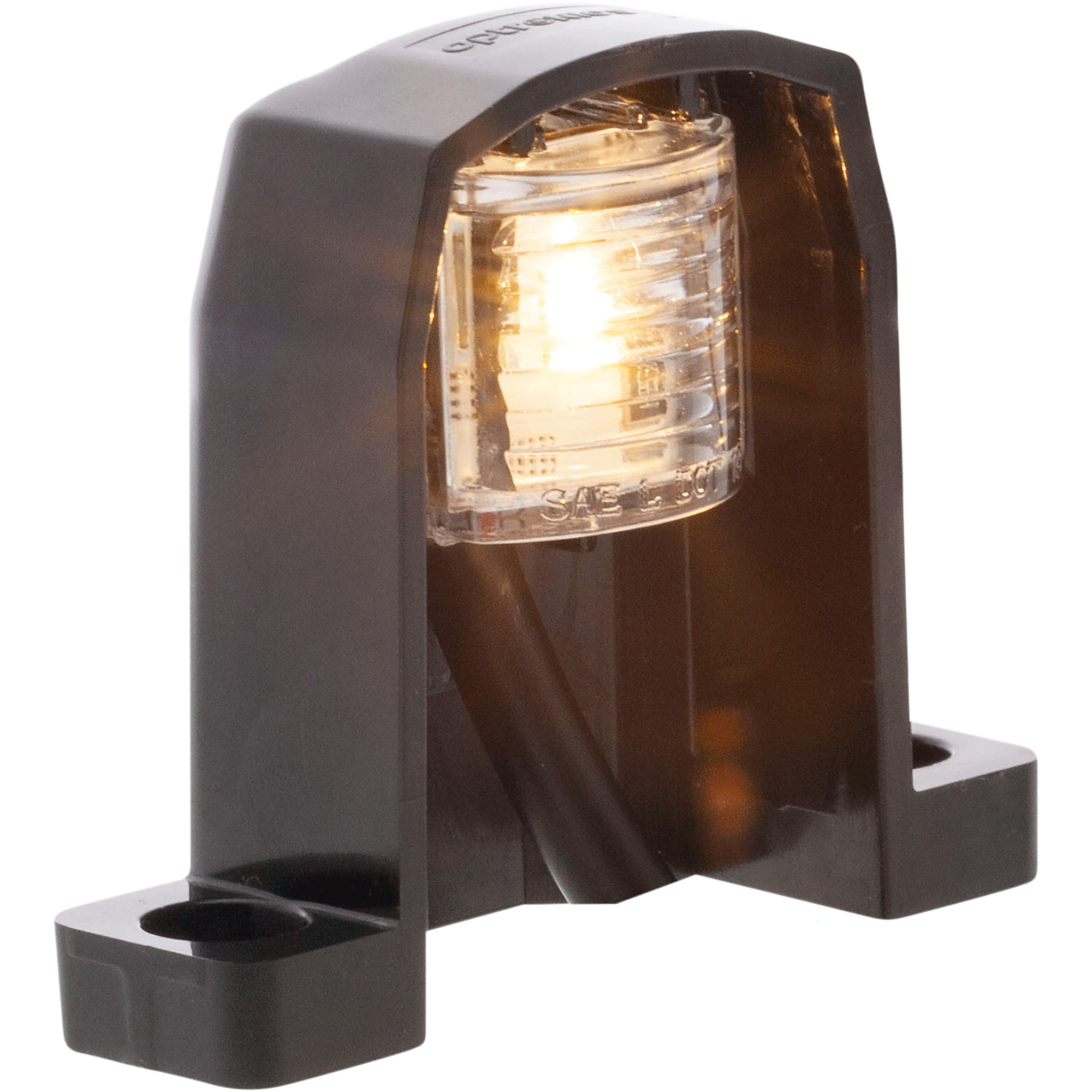 1-LED BLACK SURFACE MOUNT LICENSE LIGHT