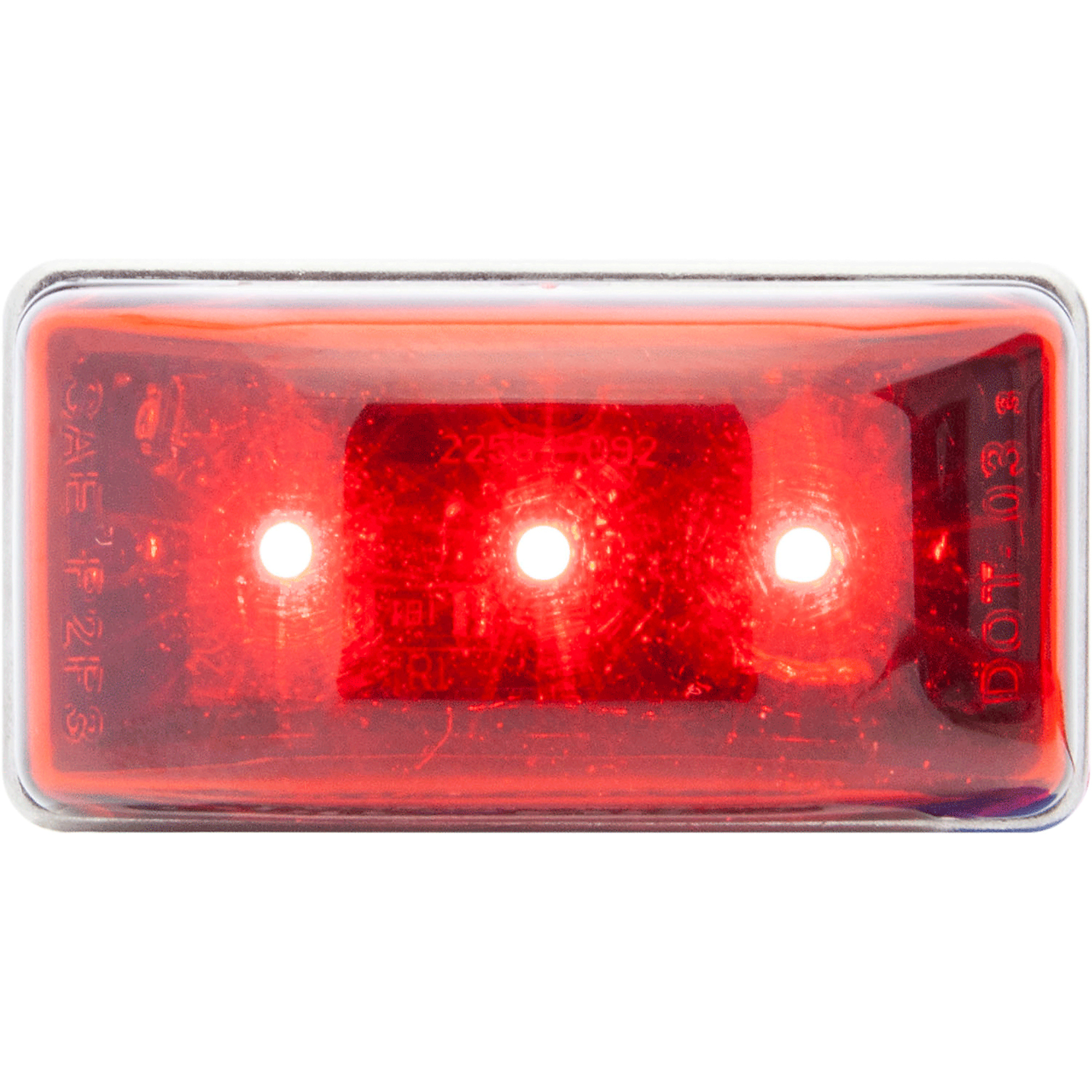 3-LED RED MINI STUD MOUNT MARKER/CLEARANCE LIGHT
