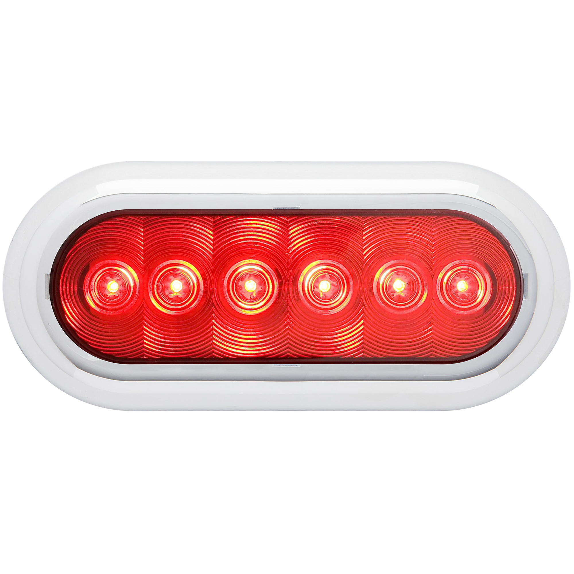 10-LED 6" RED FLANGE MNT STOP/TURN/TAIL LIGHT