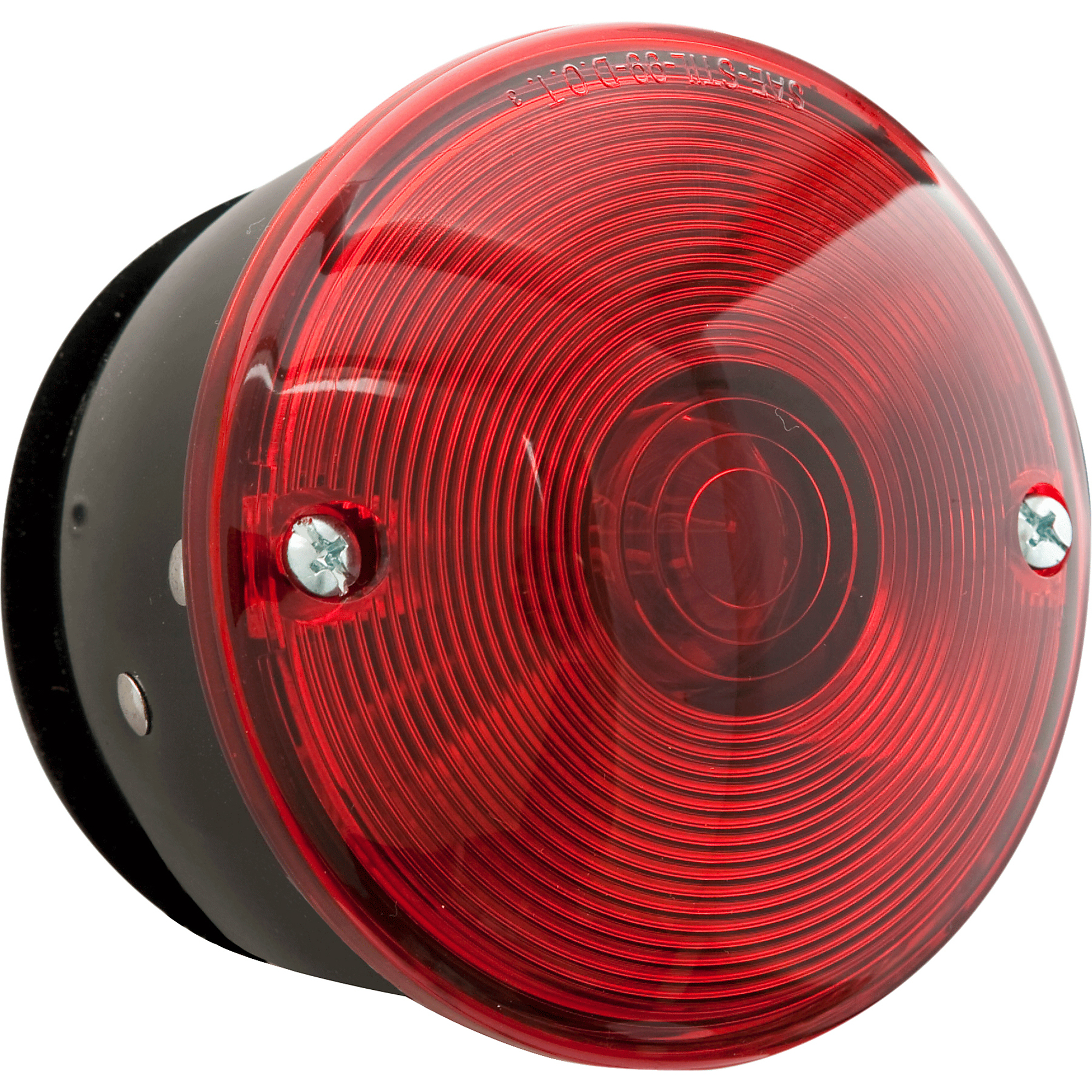 RED ROUND SURF MOUNT STOP/TURN/TAIL LIGHT; PASSNGR